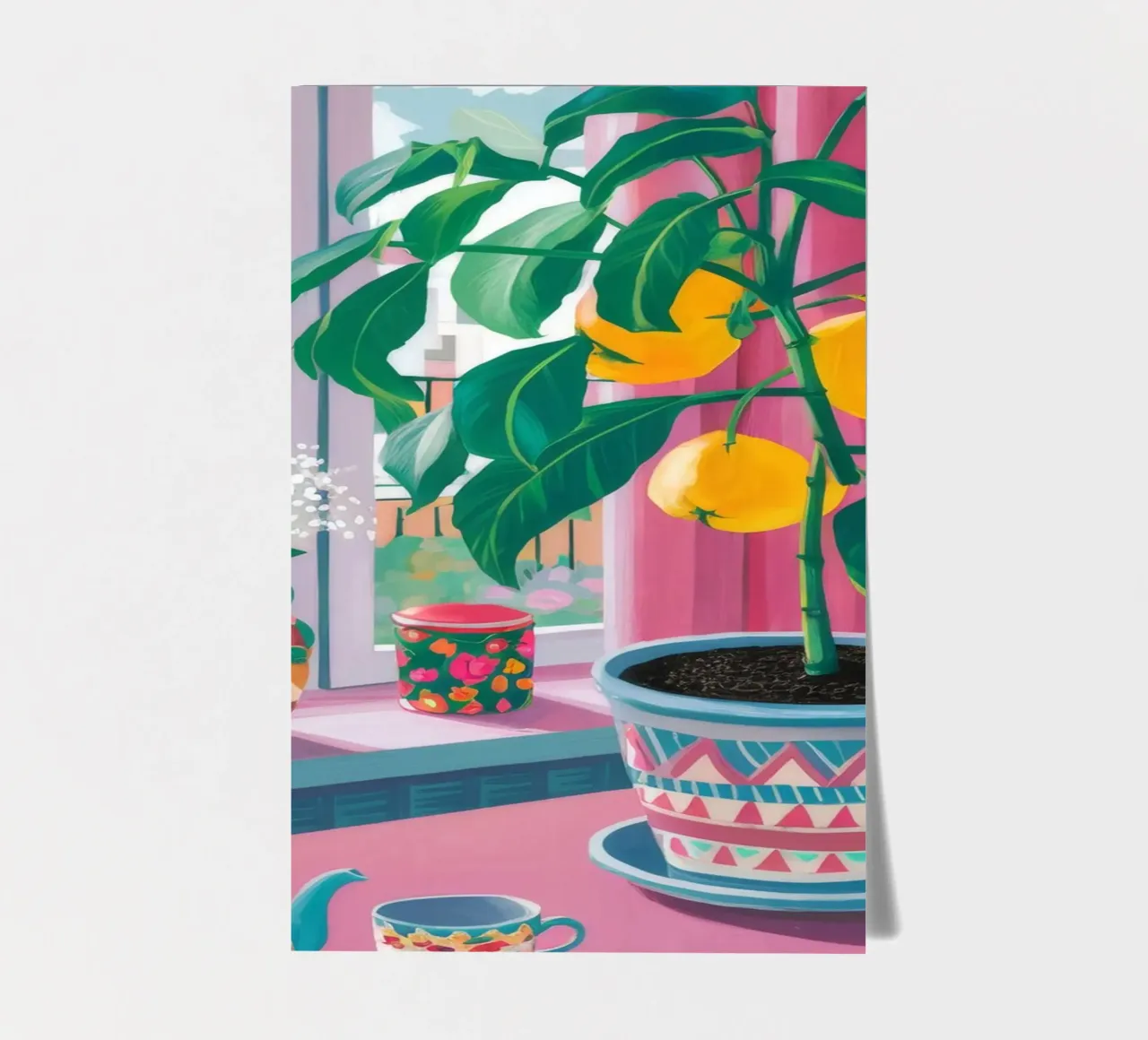 Sonnenbeschienene Zitrone Repose Stickerbogen von Chroma Haven