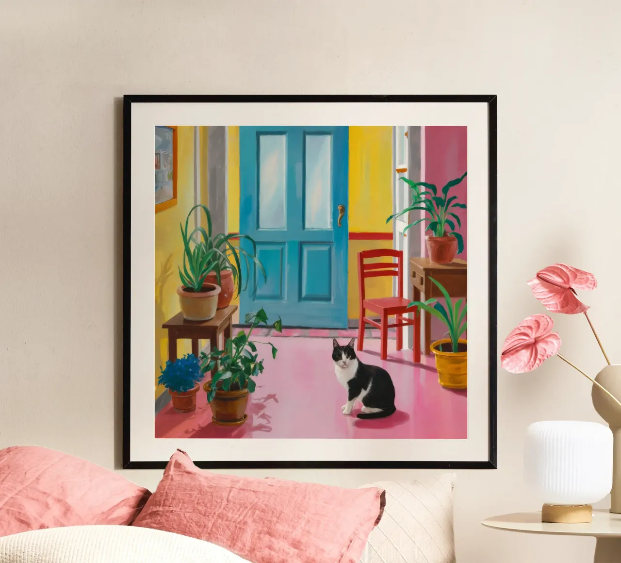Sonnellino per gatti stravaganti poster da Chroma Haven