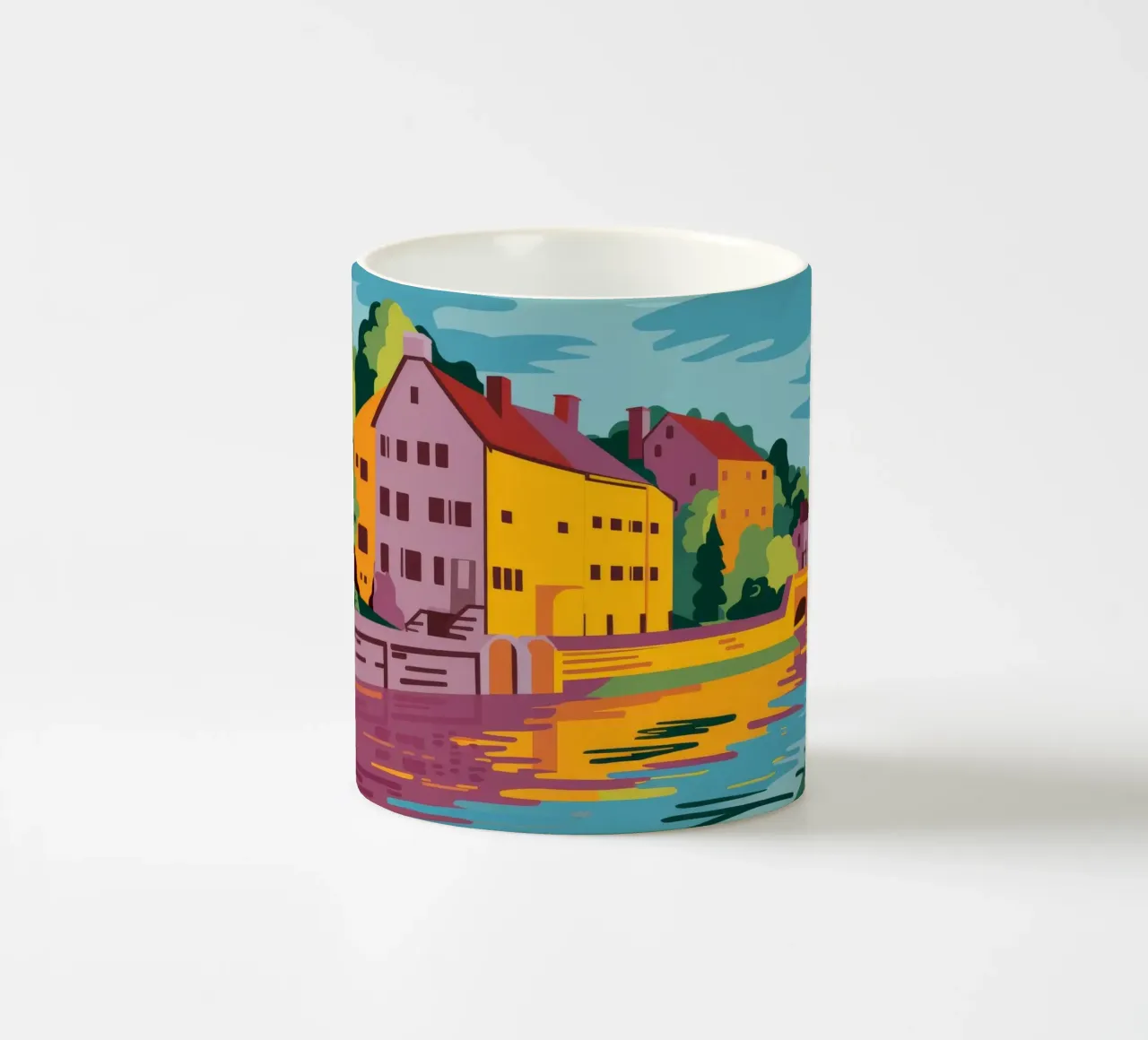 Città del fiume d'oro tazza in ceramica da Chroma Haven