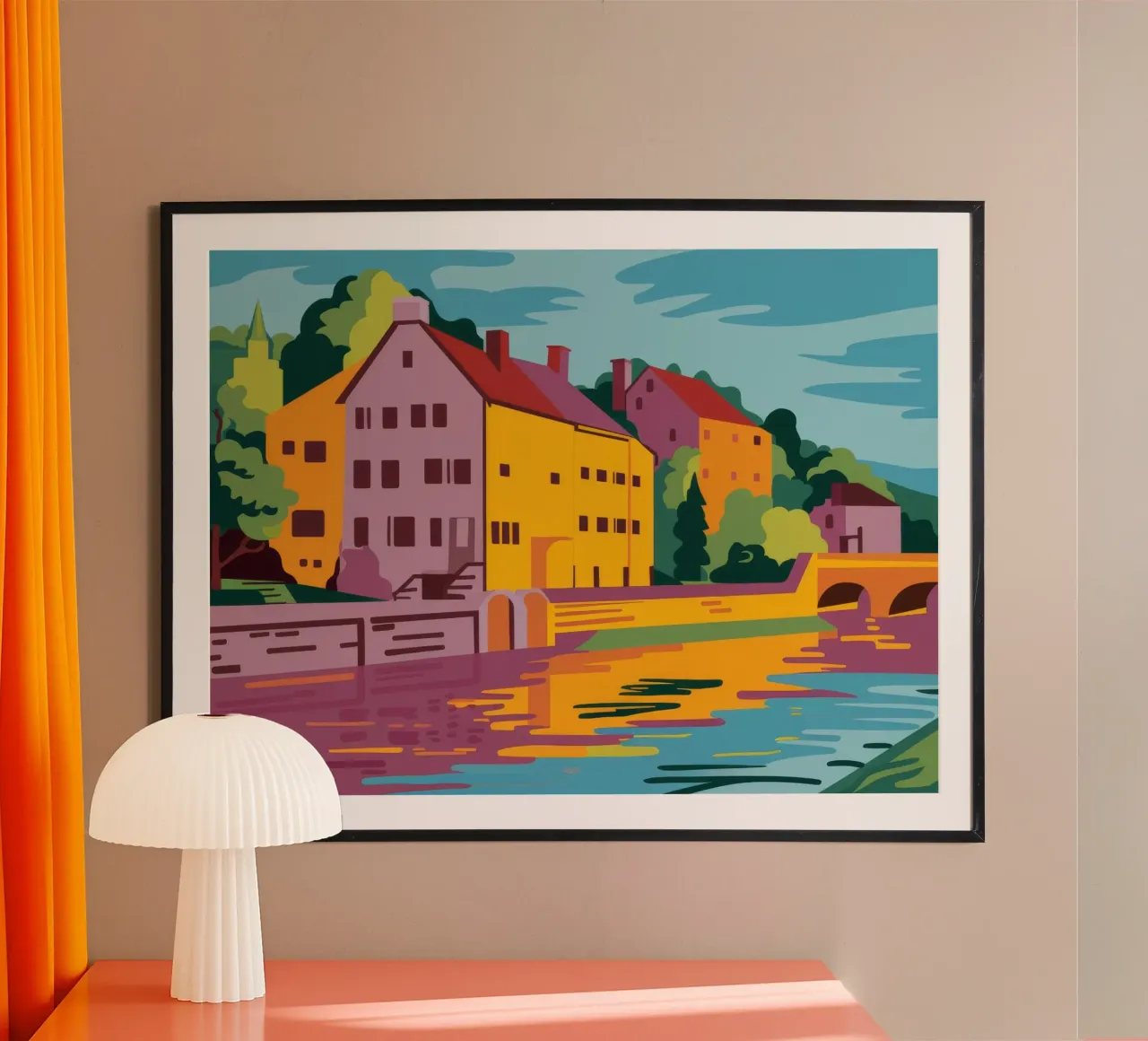 Città del fiume d'oro carta hahnemühle da Chroma Haven