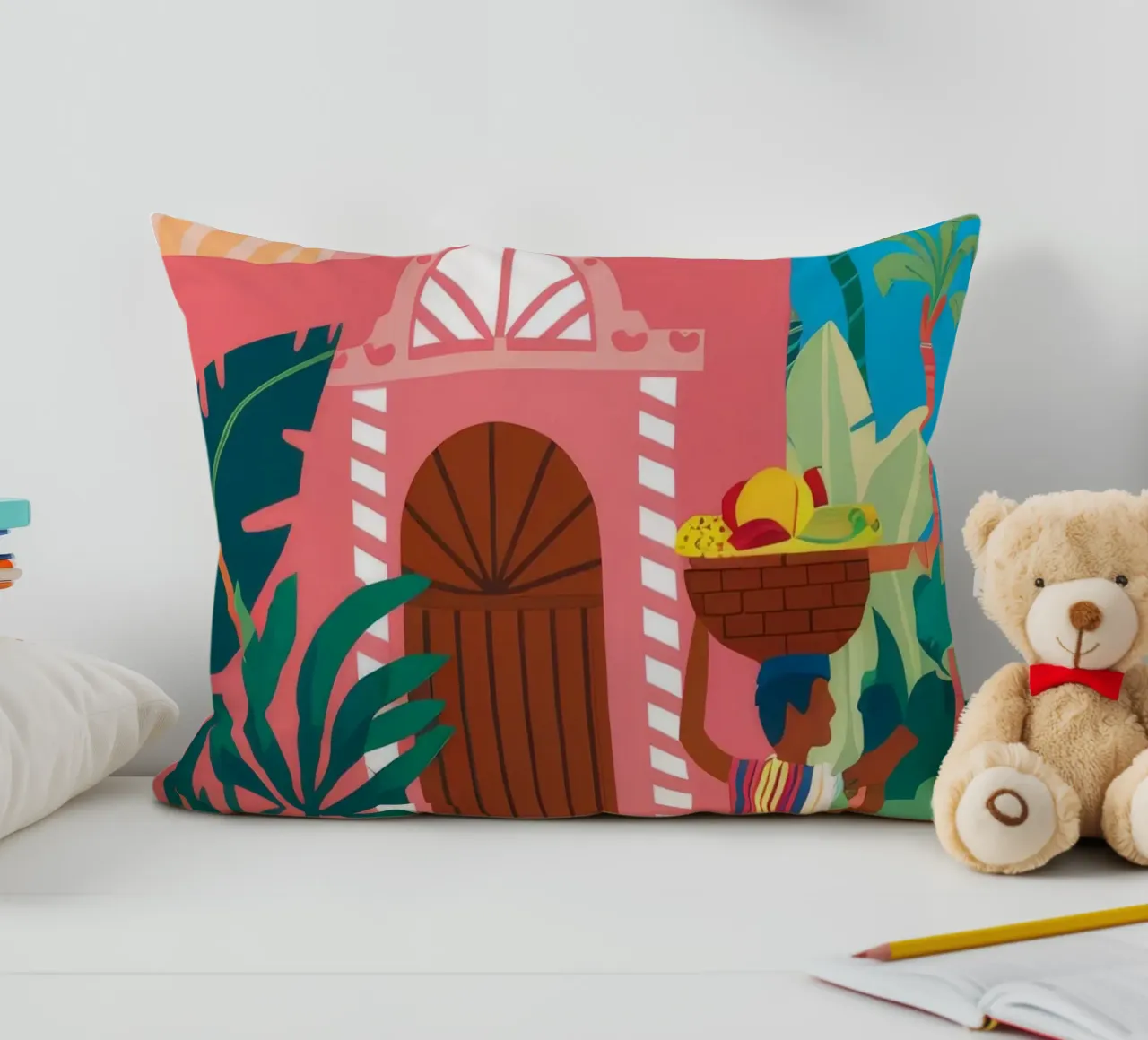Beatitudine tropicale ad arco cuscino da Chroma Haven