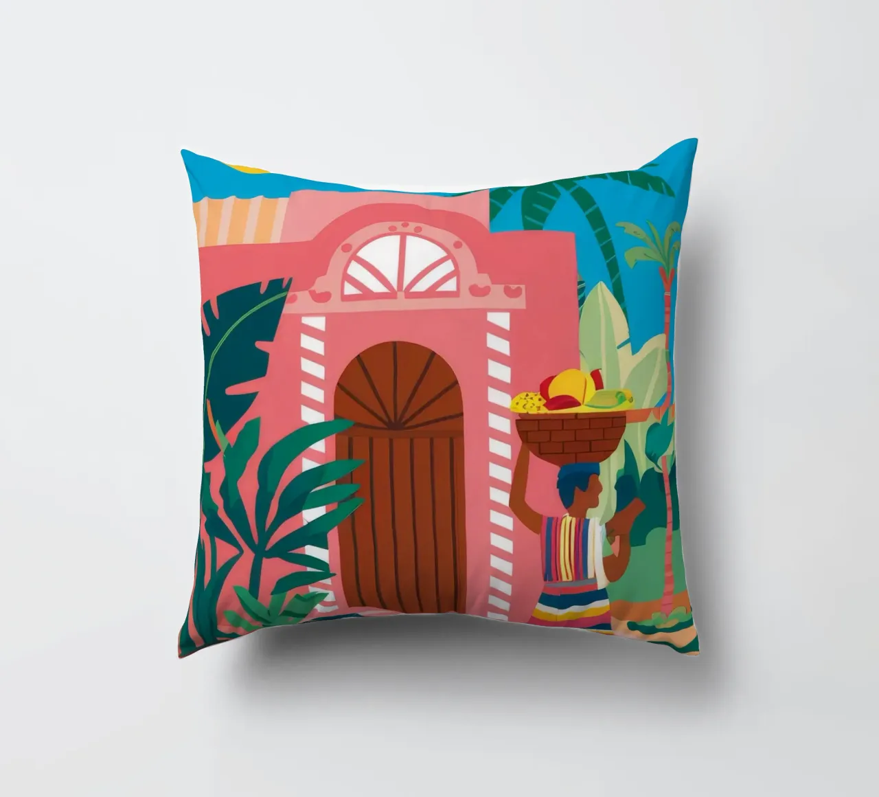Beatitudine tropicale ad arco cuscino da Chroma Haven