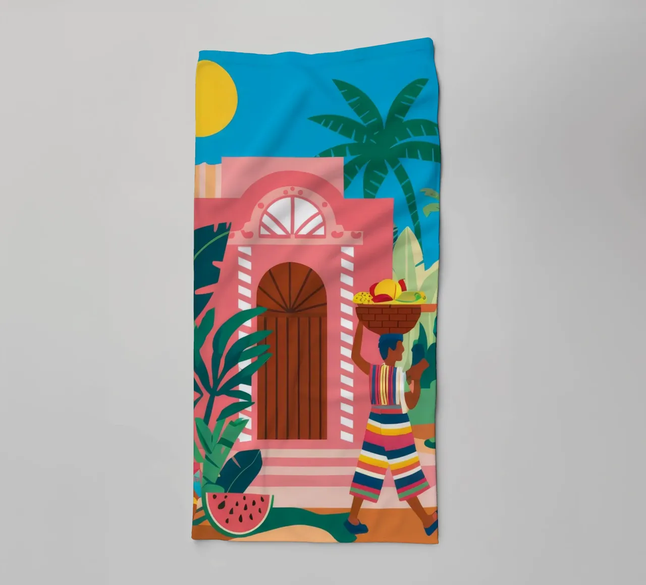 Beatitudine tropicale ad arco asciugamano da bagno da Chroma Haven