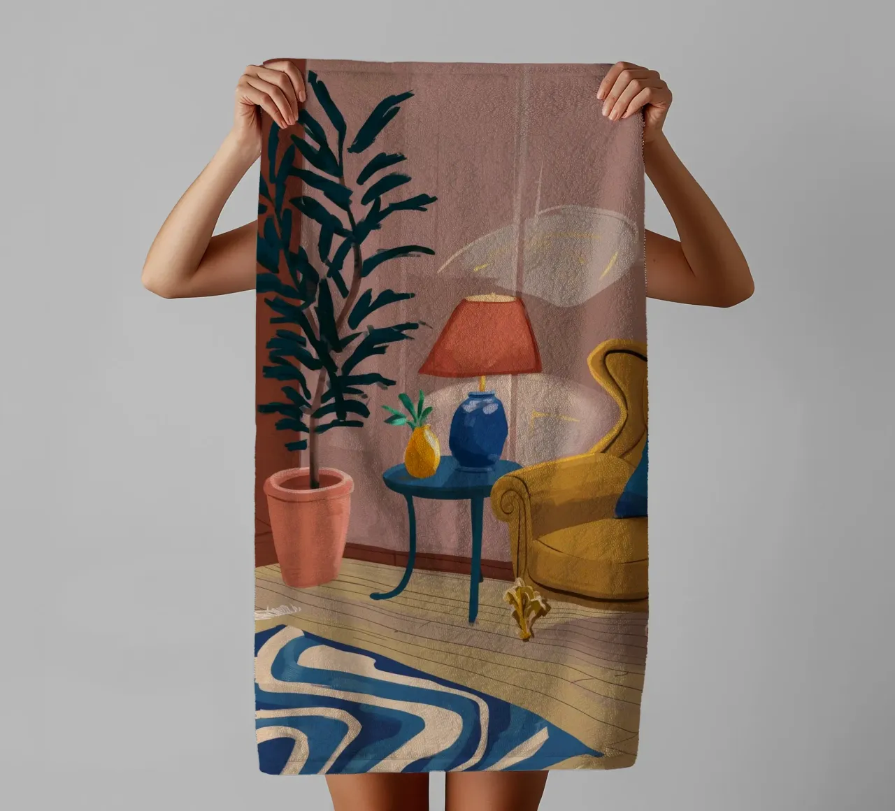 Bohemian Evening Glow towel by Stone Patina