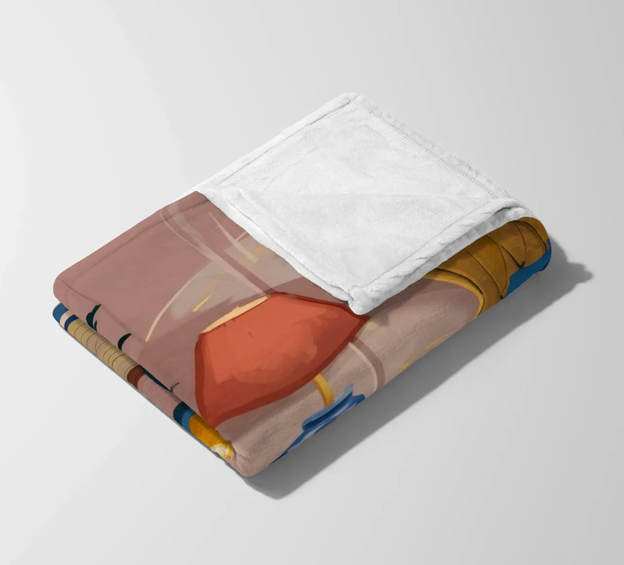 Bohemian Evening Glow fleece blanket by Stone Patina