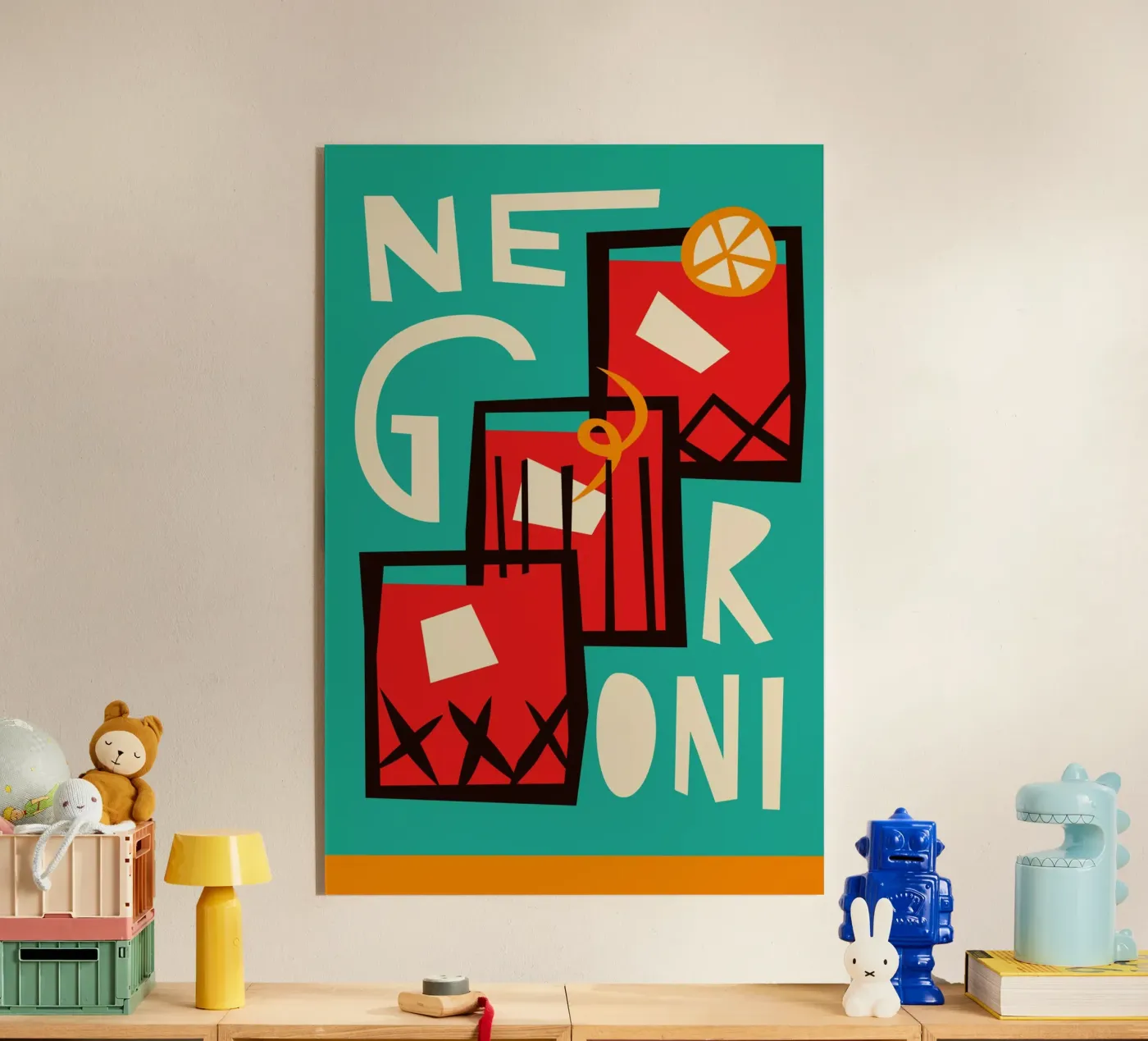 Negroni Cocktail plexiglass da Fox & Velvet