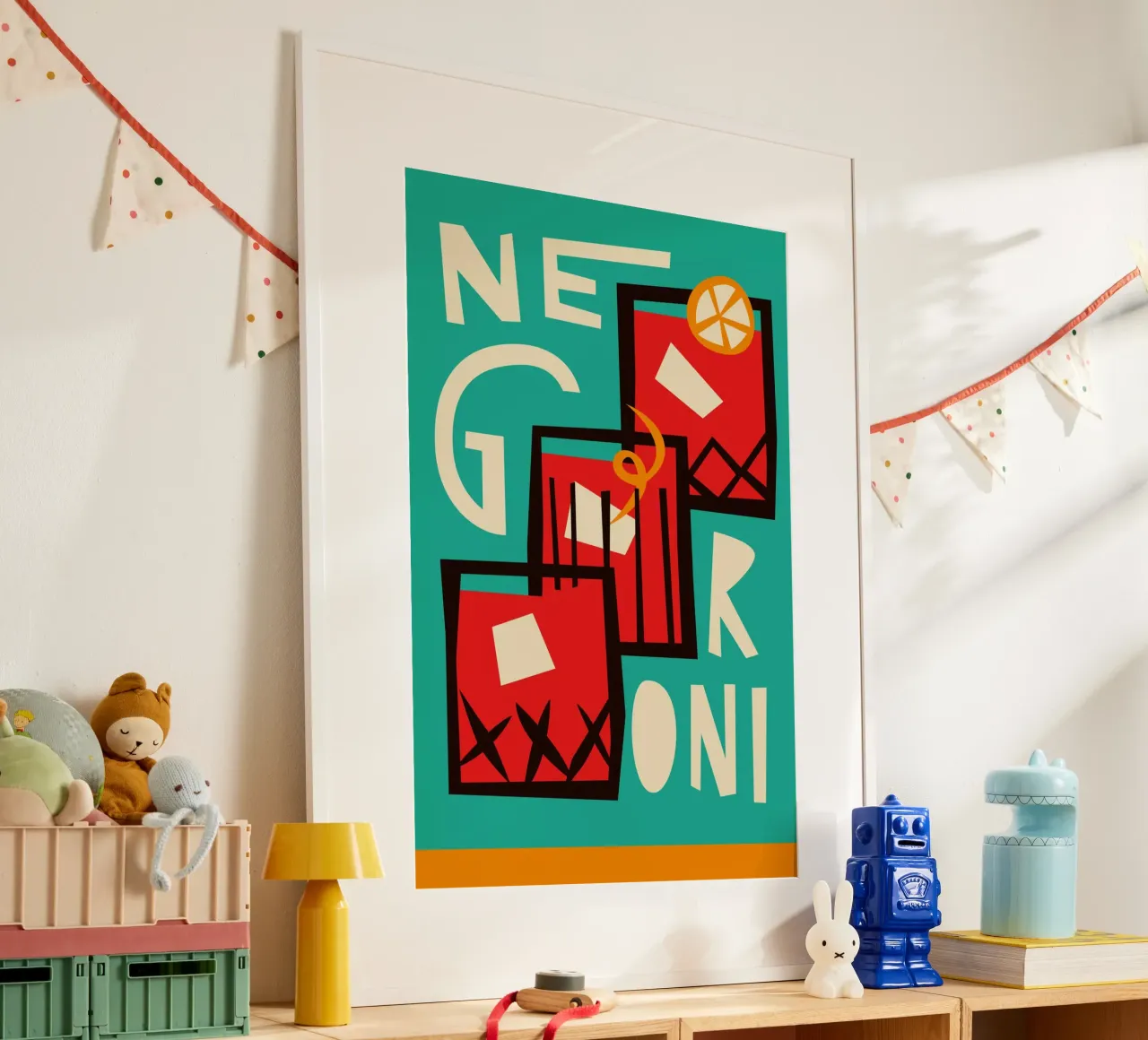 Negroni Cocktail poster da Fox & Velvet