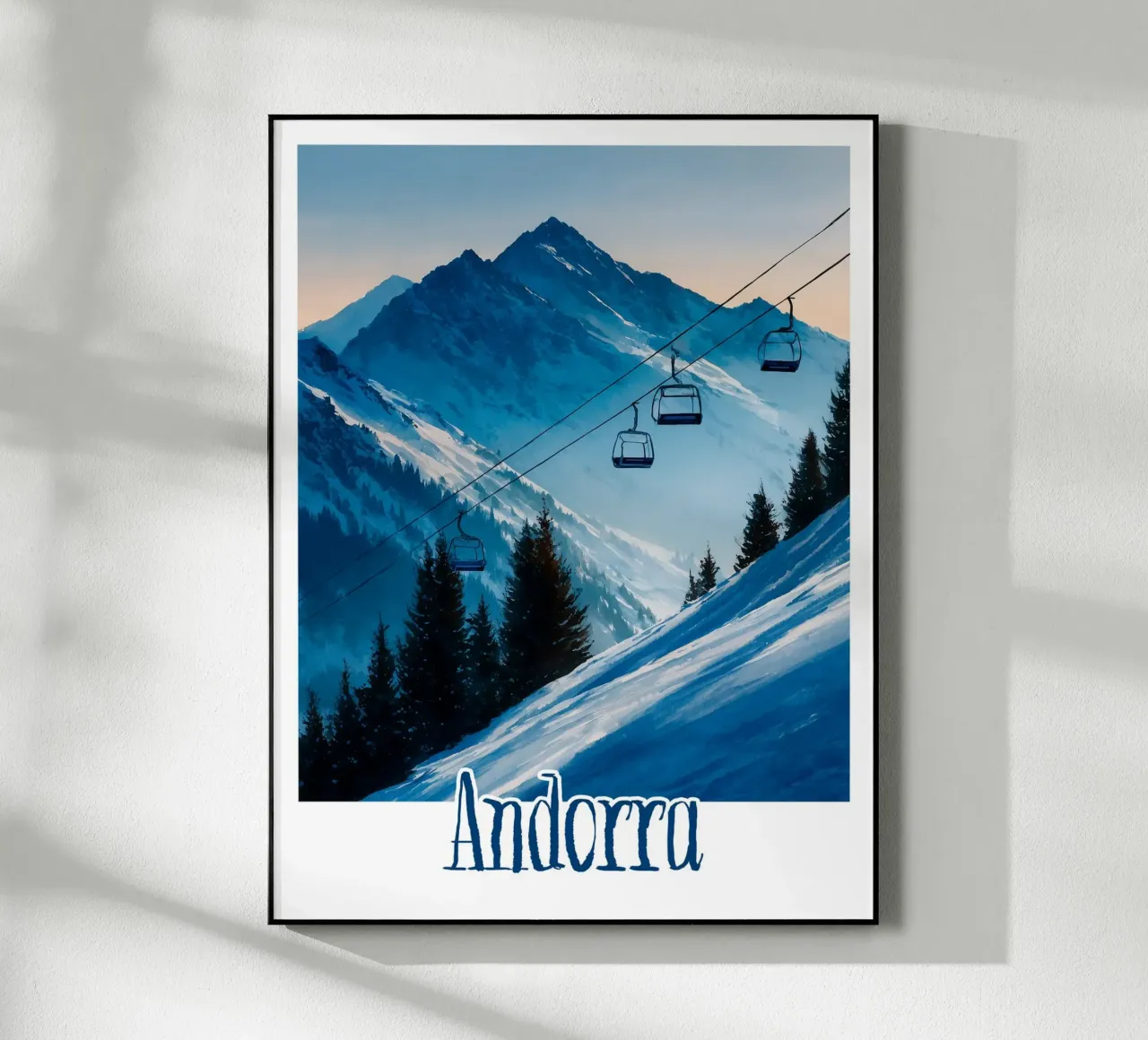 Affiche Andorre plexiglass da Frame the World