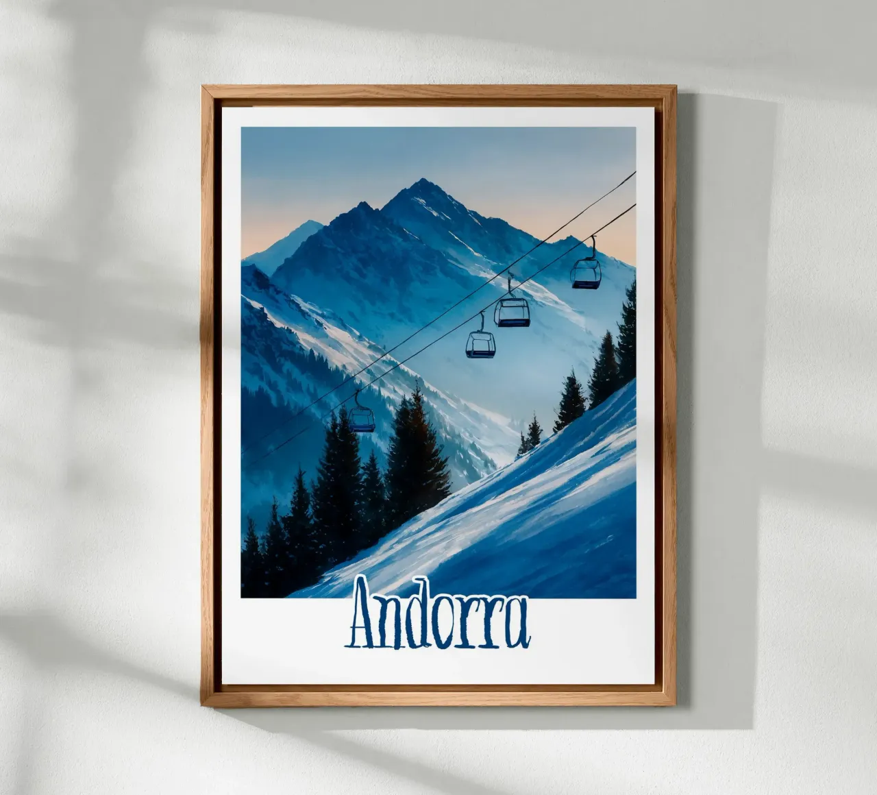 Affiche Andorre alluminio dibond da Frame the World
