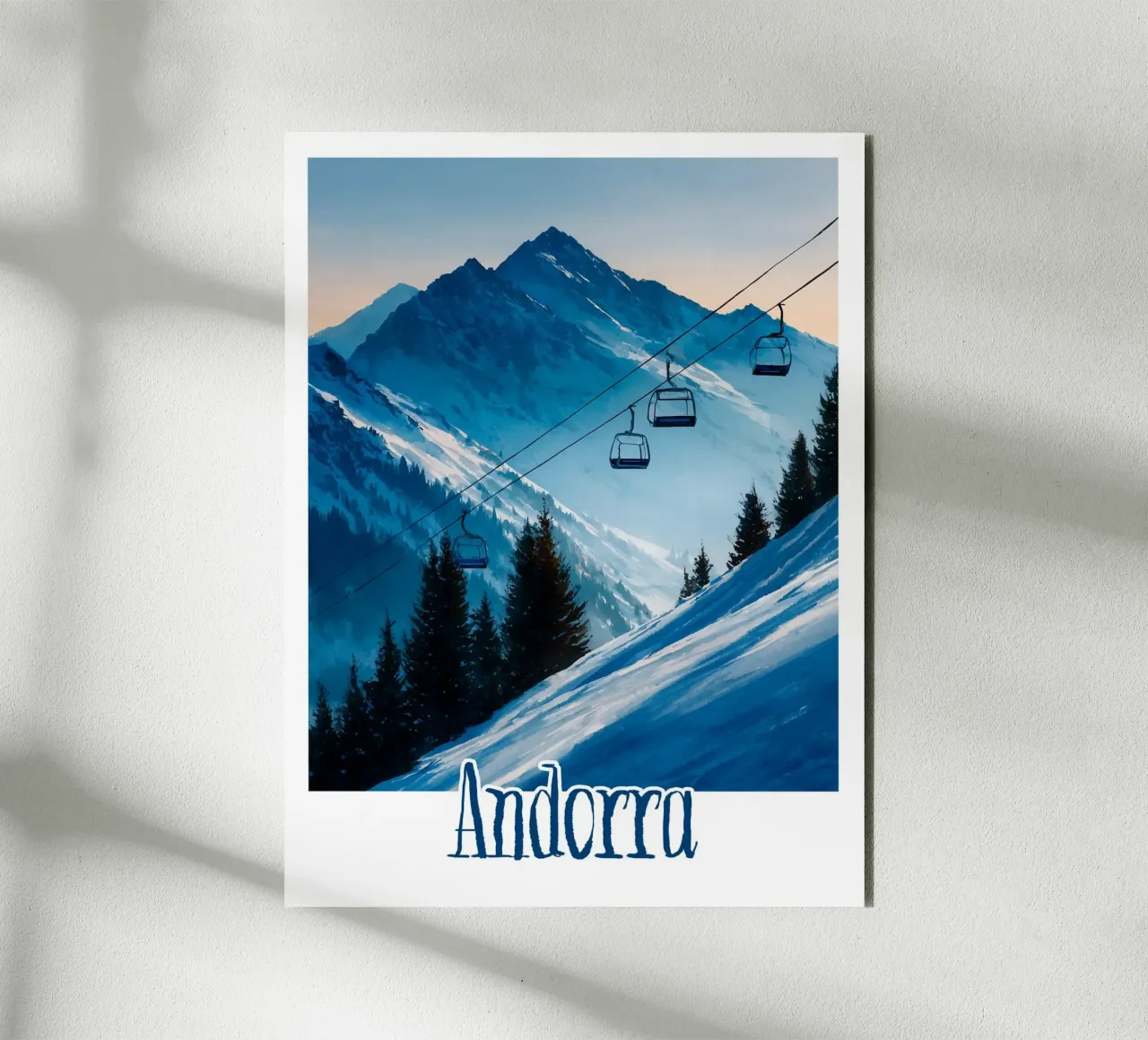 Affiche Andorre alluminio dibond da Frame the World