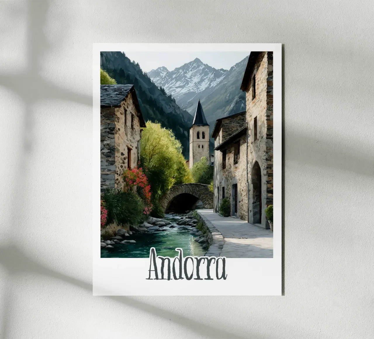 Affiche Andorre alluminio dibond da Frame the World