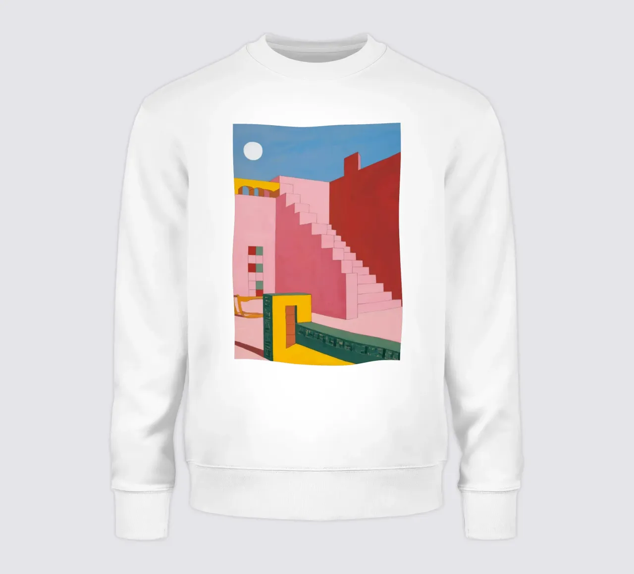 Crimson Stairway Zenith sweatshirt by Stone Patina