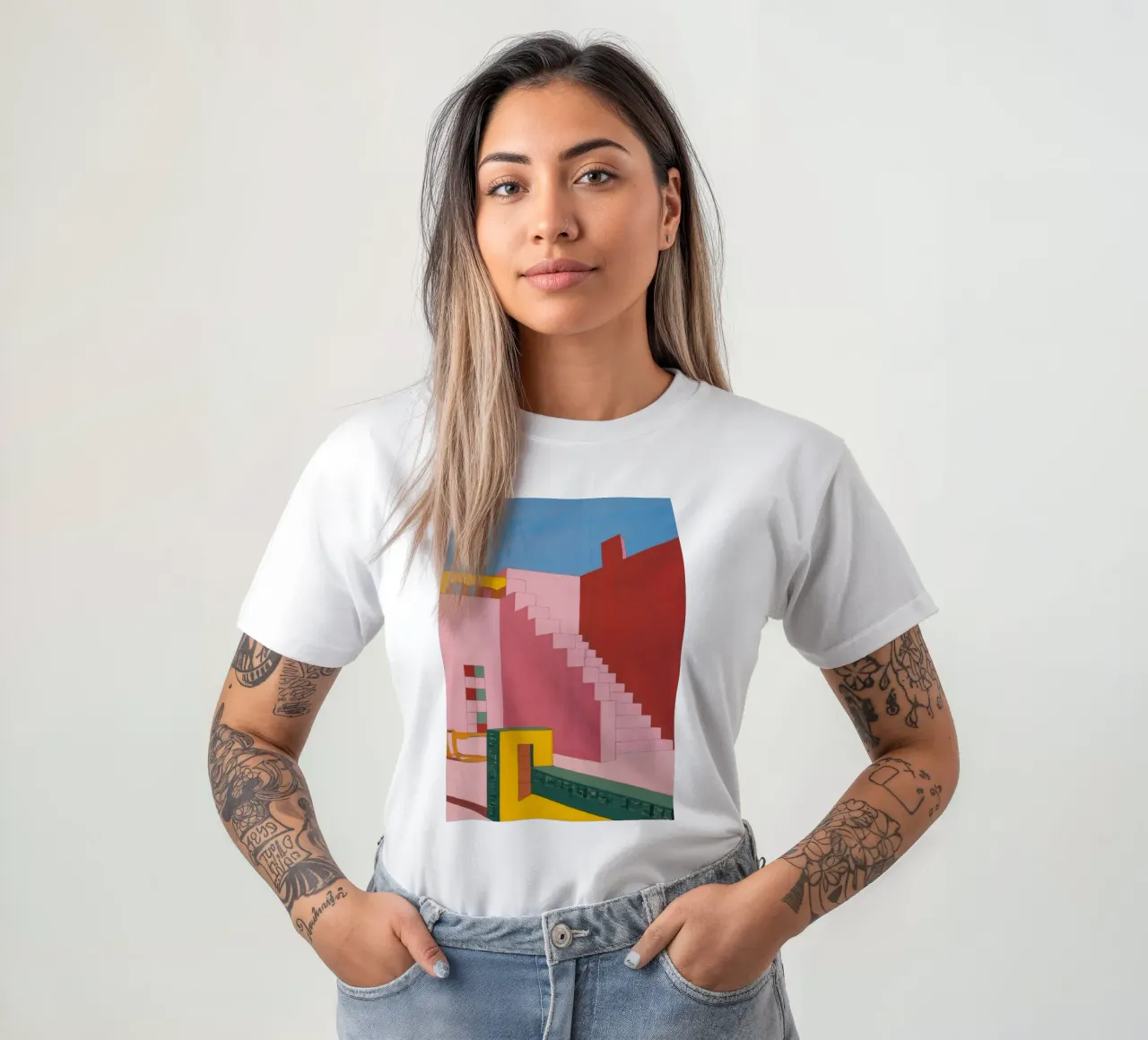 Scala cremisi Zenith t-shirt da Stone Patina
