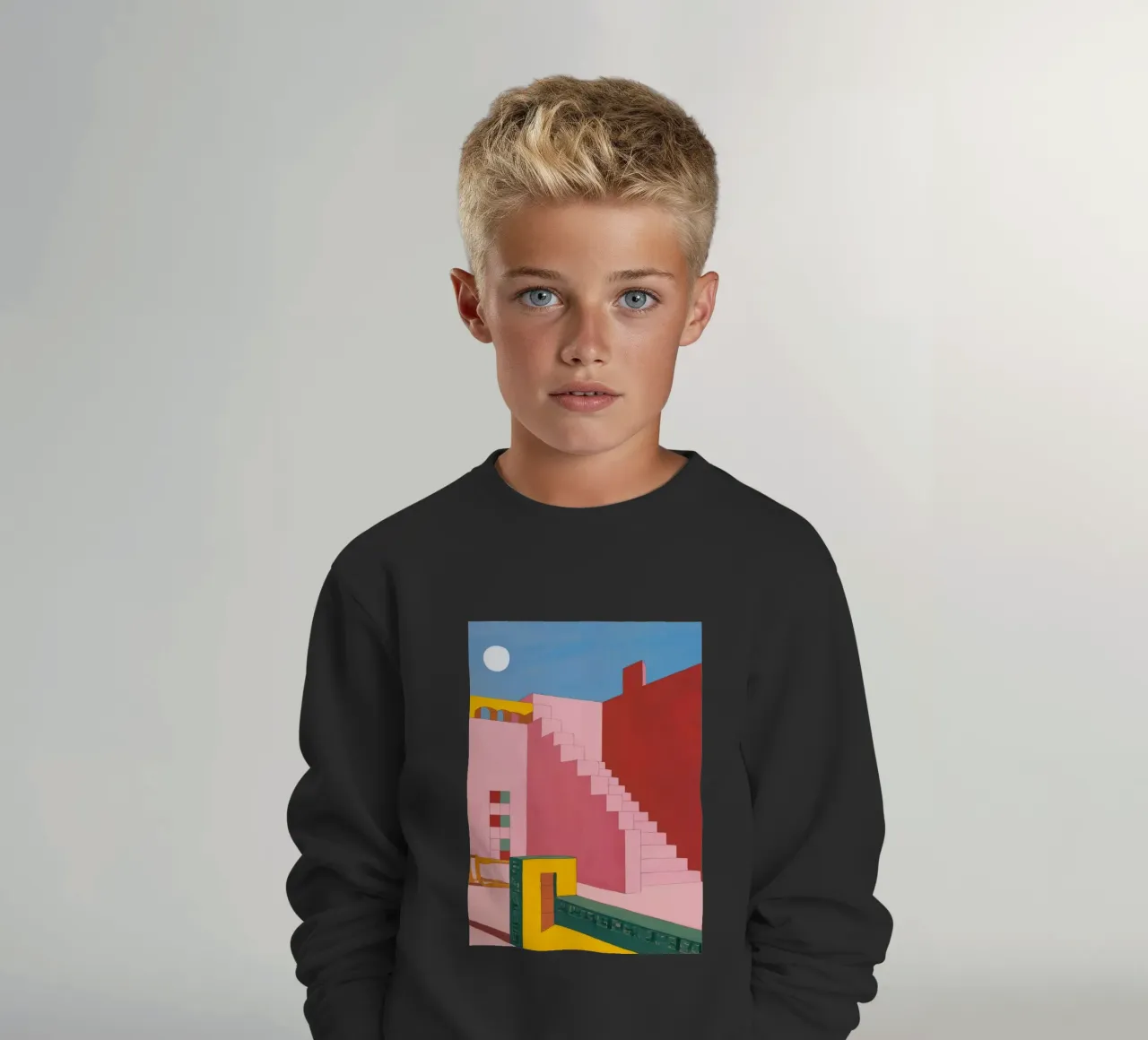 Scala cremisi Zenith felpa bambino da Stone Patina