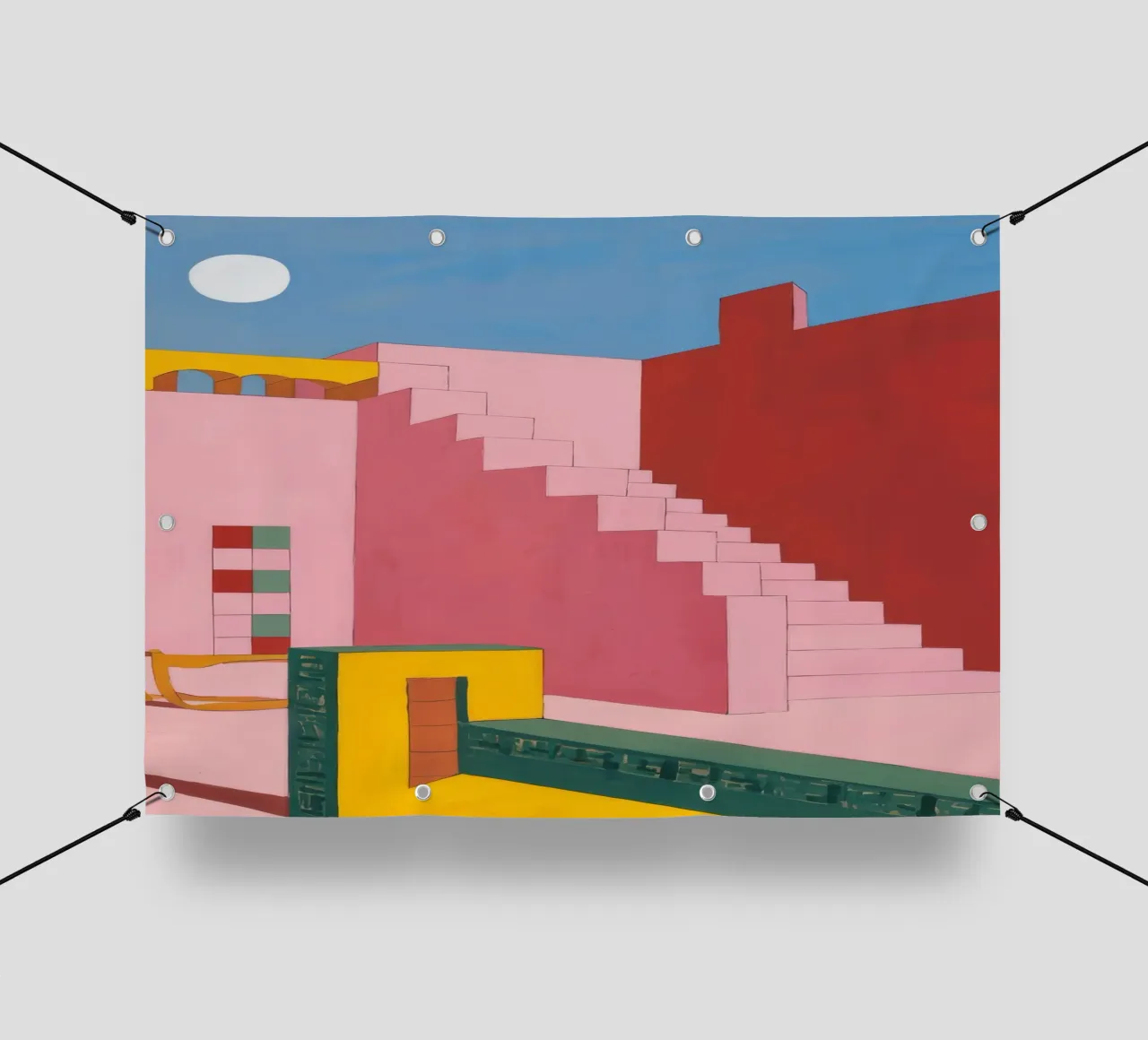 Scala cremisi Zenith telo in pvc da Stone Patina