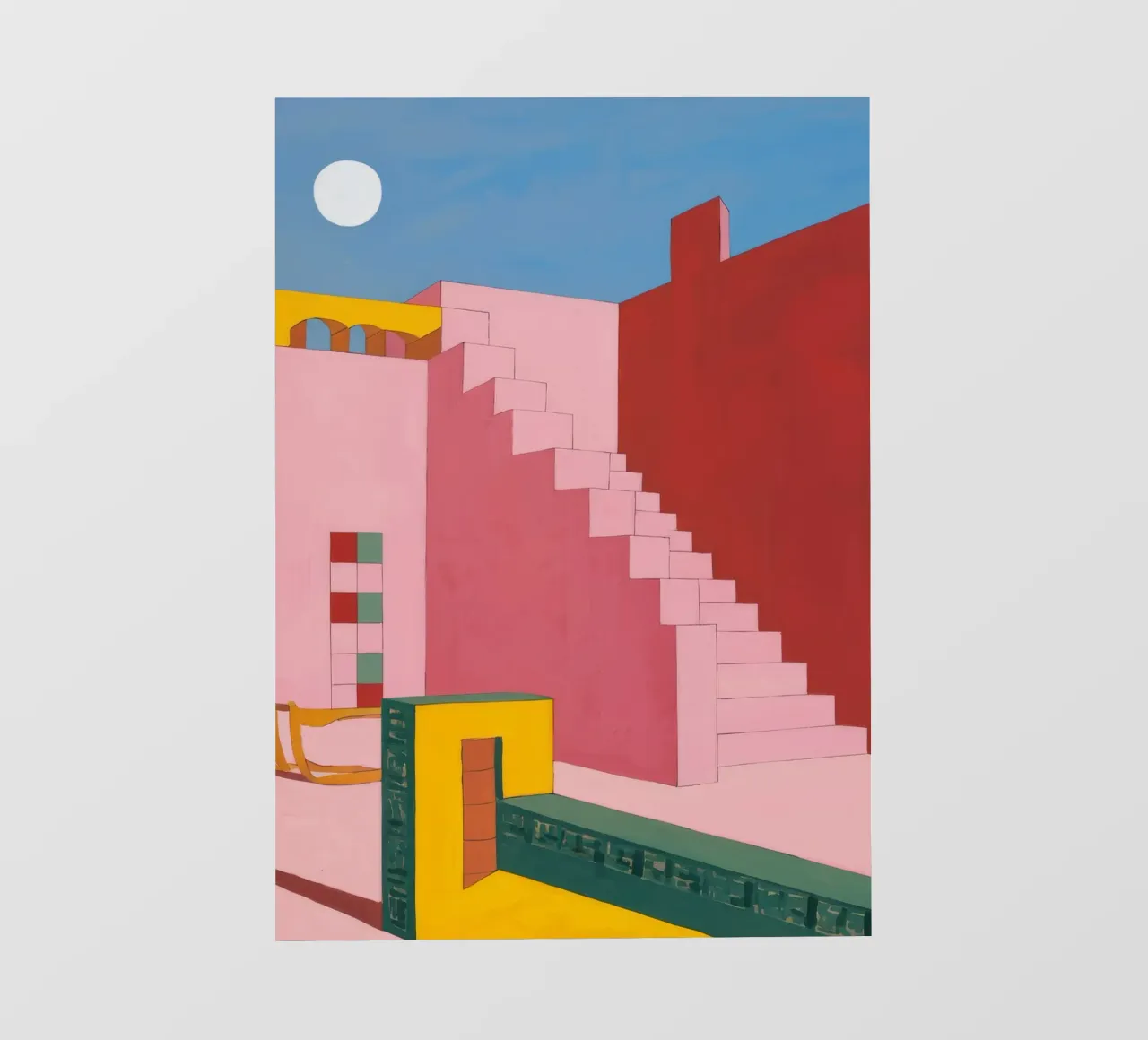 Scala cremisi Zenith telo in pvc da Stone Patina