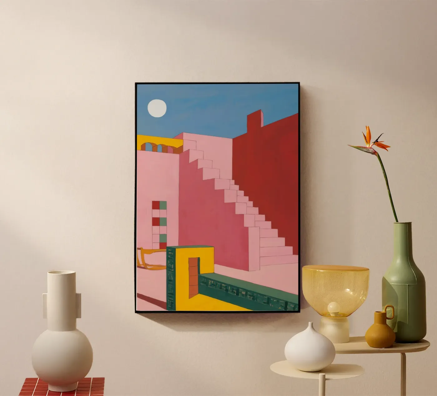 Scala cremisi Zenith plexiglass da Stone Patina