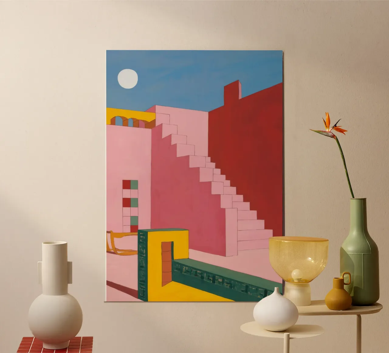 Scala cremisi Zenith alluminio dibond da Stone Patina