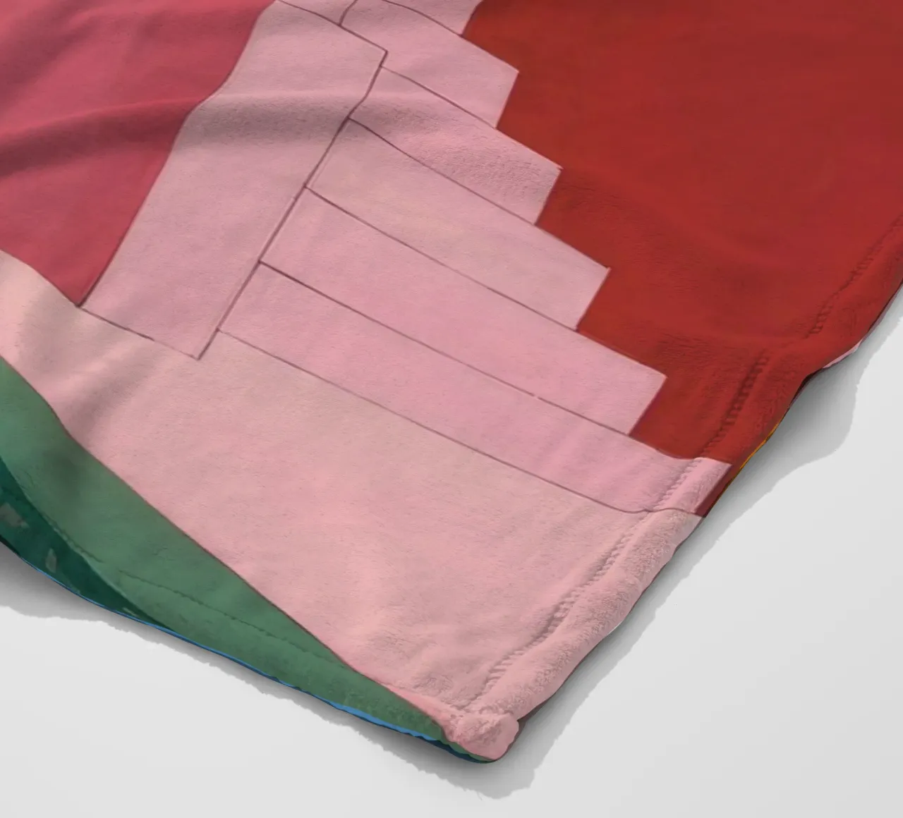 Scala cremisi Zenith coperta in pile da Stone Patina