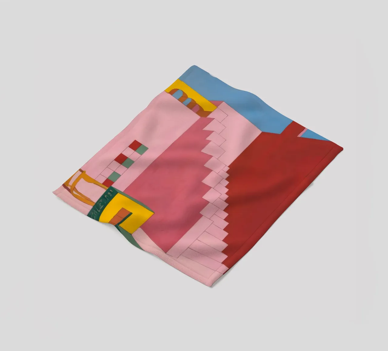 Scala cremisi Zenith coperta in pile da Stone Patina