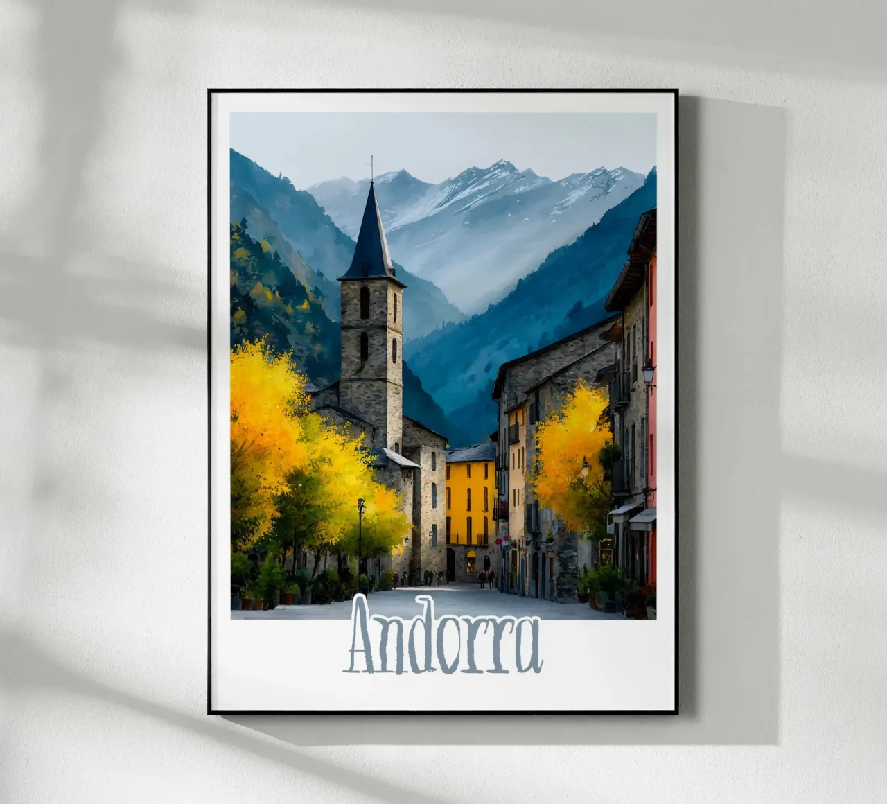 Affiche Andorre plexiglass da Frame the World