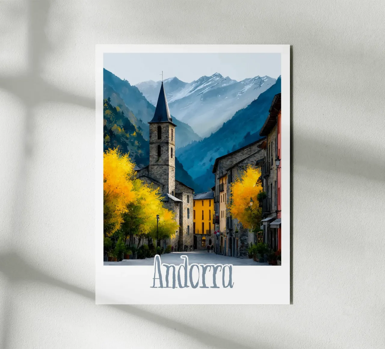 Affiche Andorre alluminio dibond da Frame the World