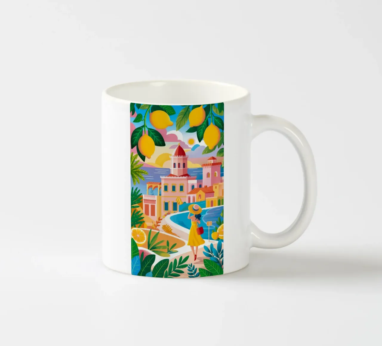 Corsie liriche al limone tazza in ceramica da Chroma Haven