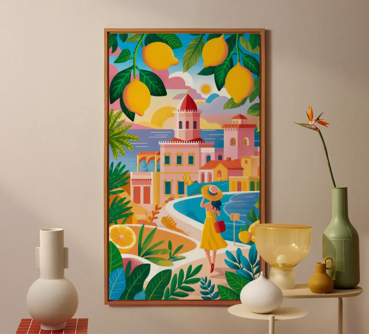 Corsie liriche al limone alluminio dibond da Chroma Haven