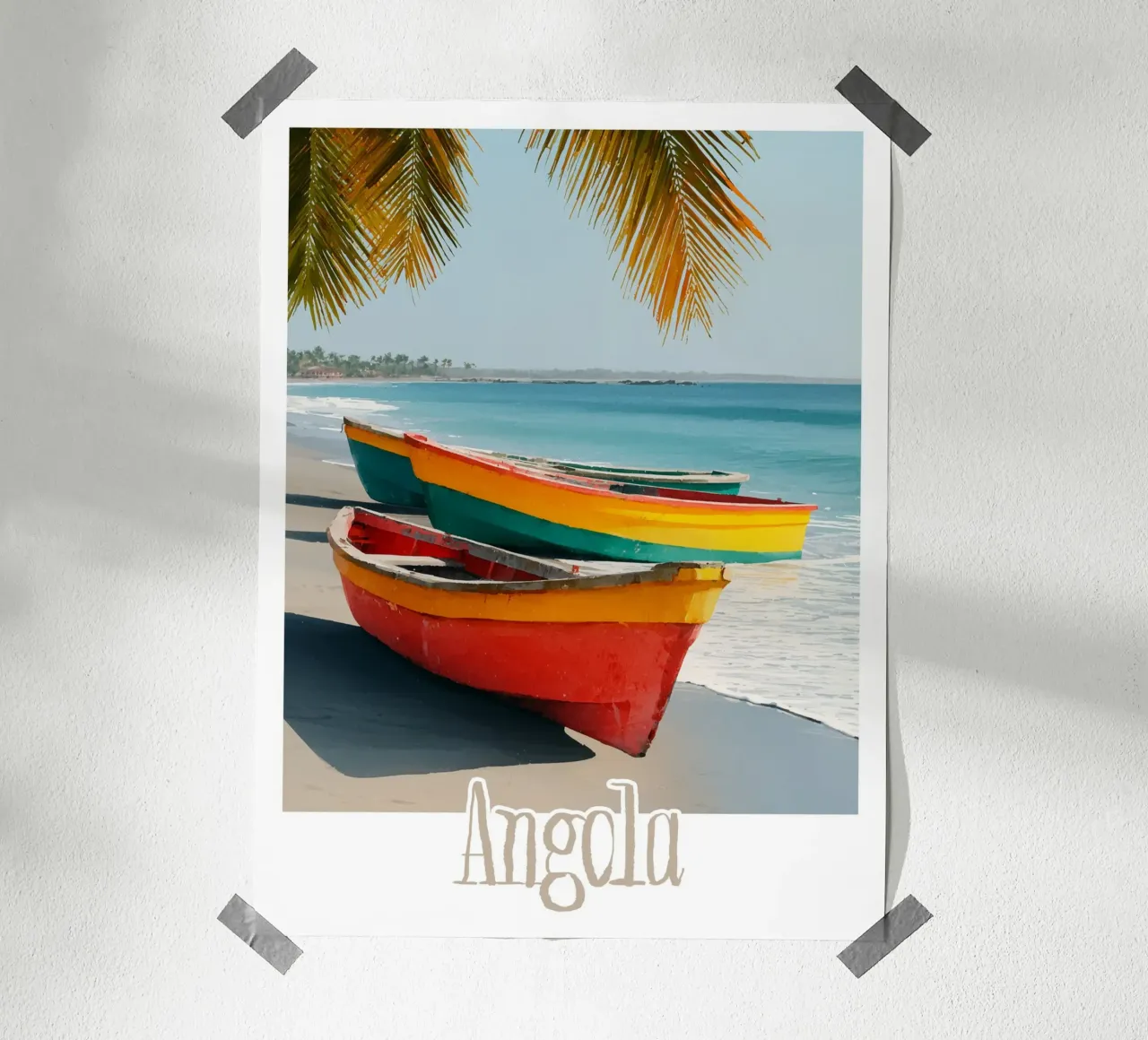 Affiche Angola poster con telaio in alluminio da Frame the World