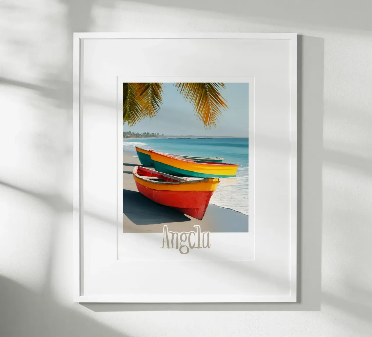 Affiche Angola poster con telaio in alluminio da Frame the World