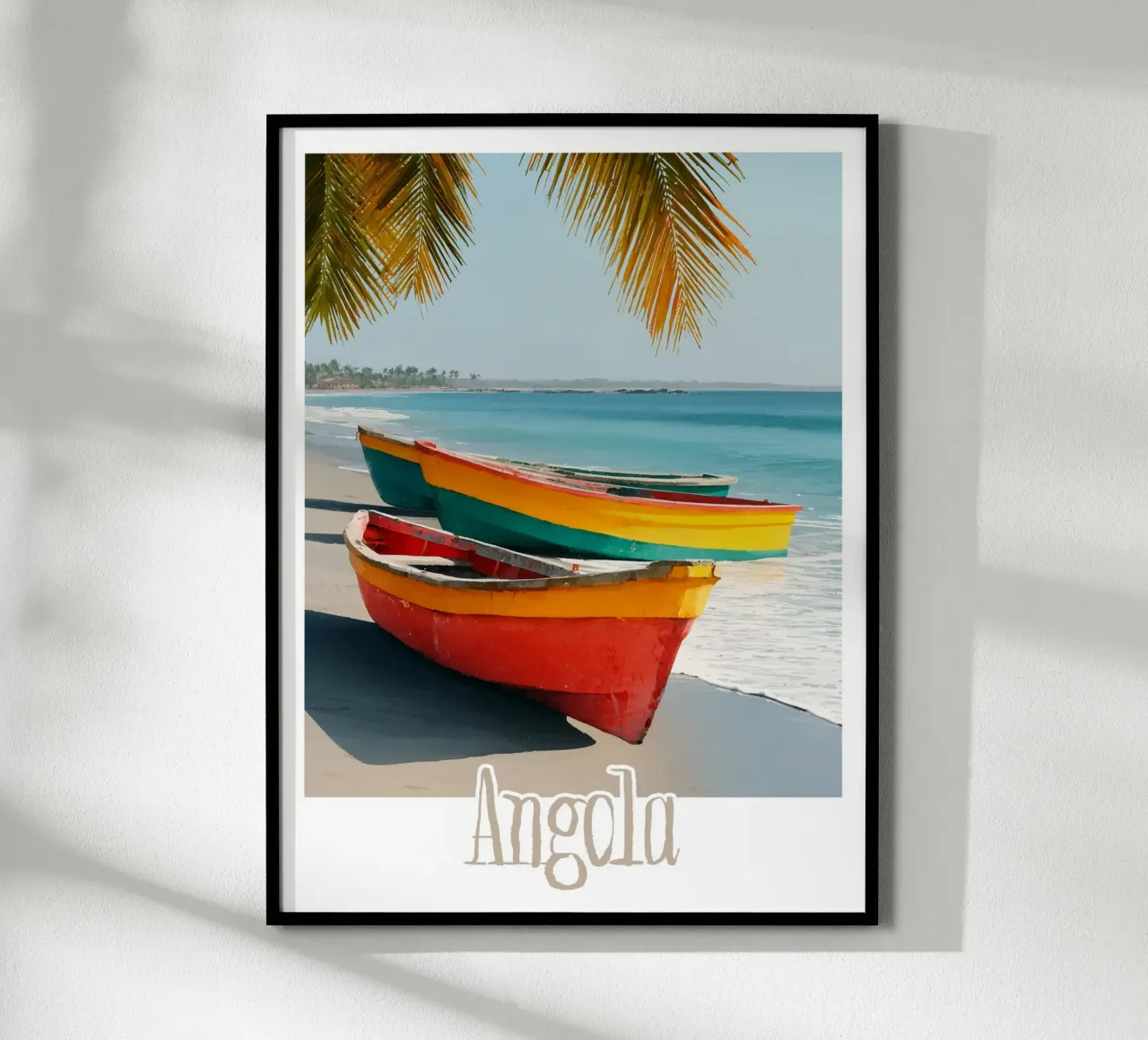Affiche Angola poster con telaio in alluminio da Frame the World