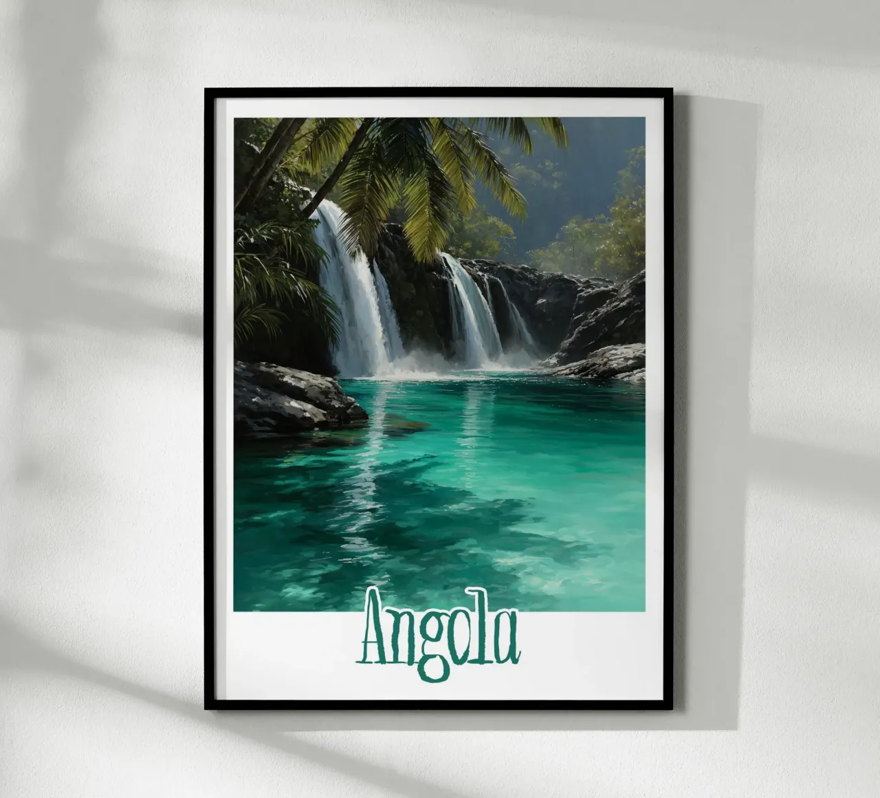 Affiche Angola poster con telaio in plastica da Frame the World