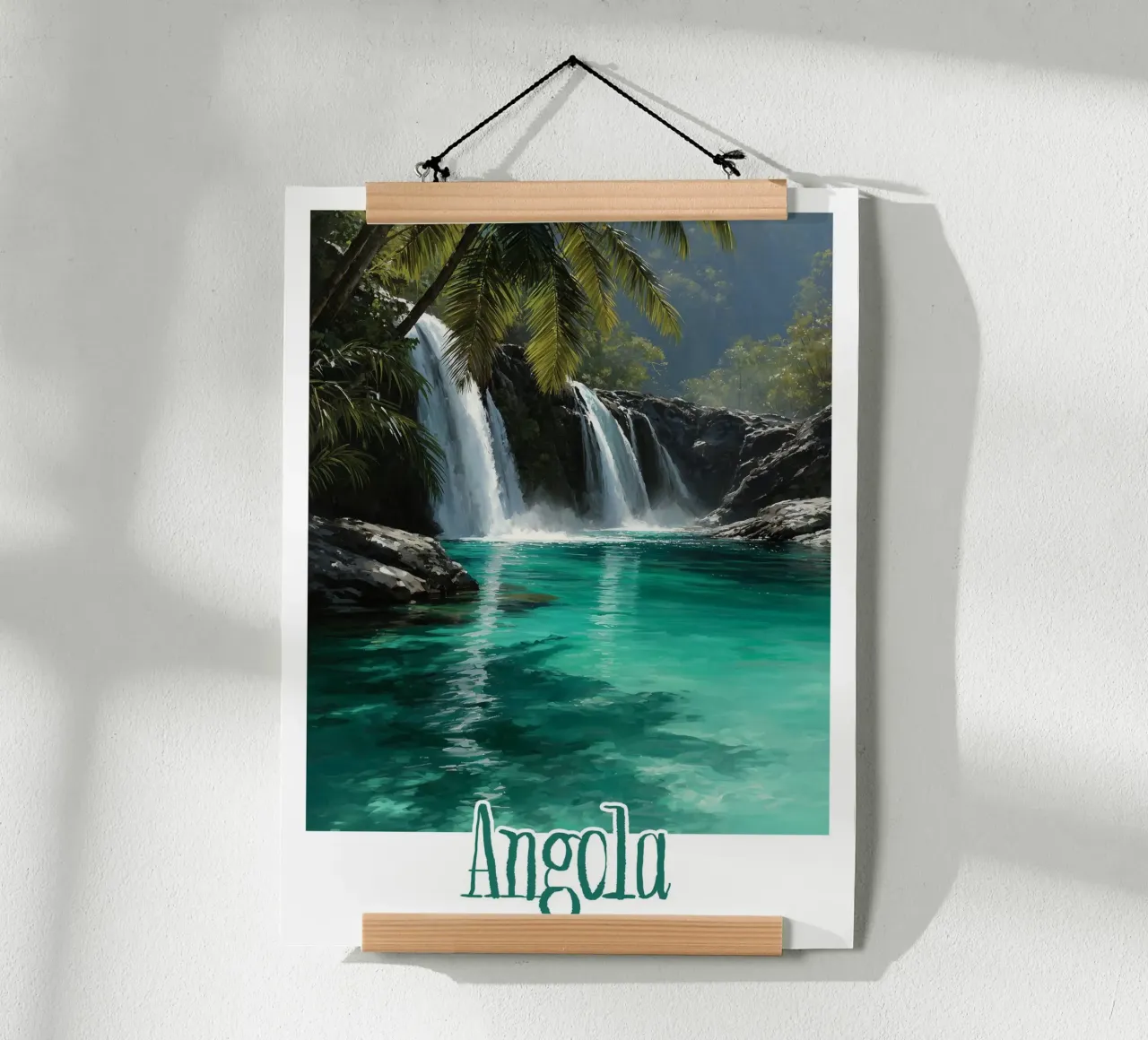 Affiche Angola poster con telaio in plastica da Frame the World