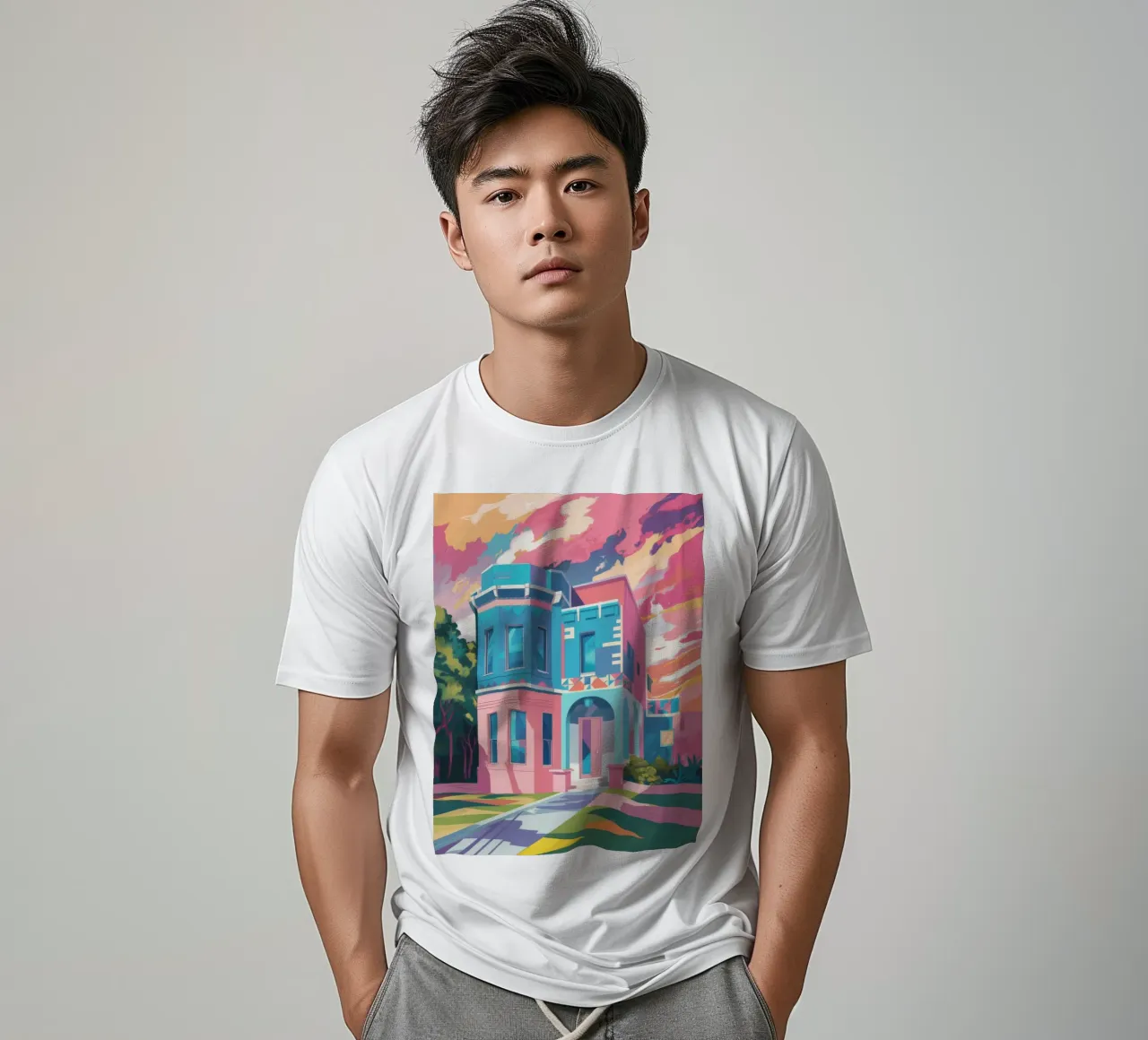 Architektonischer Traum in der Dämmerung T-Shirt von Chroma Haven