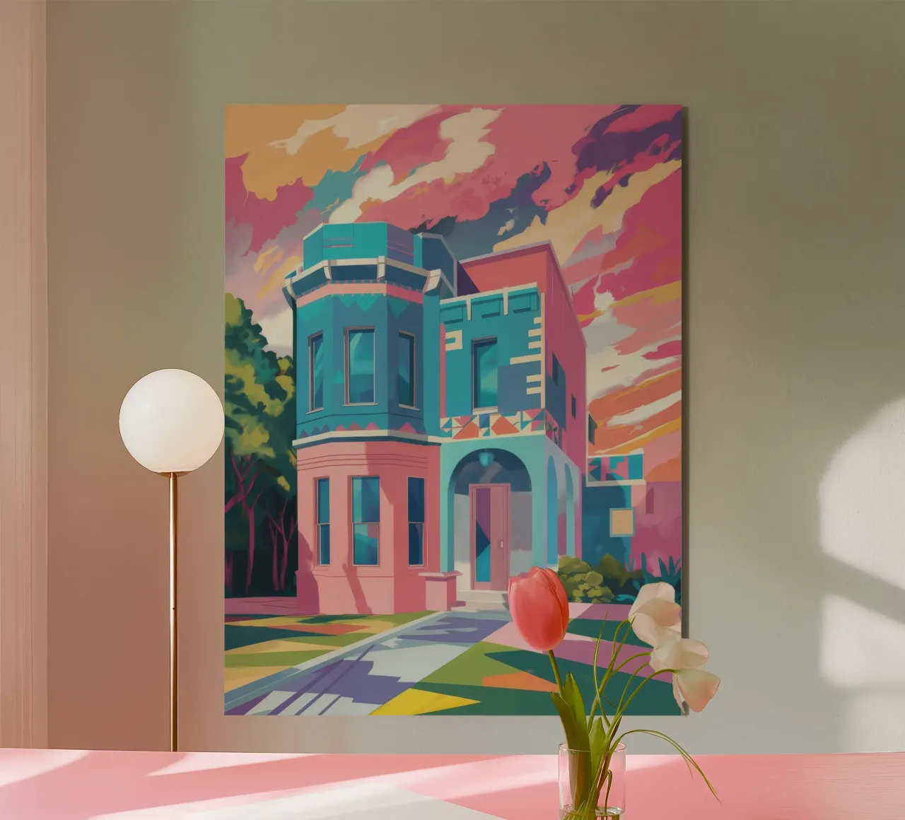 Twilight Architectural Dream alu-dibond by Chroma Haven