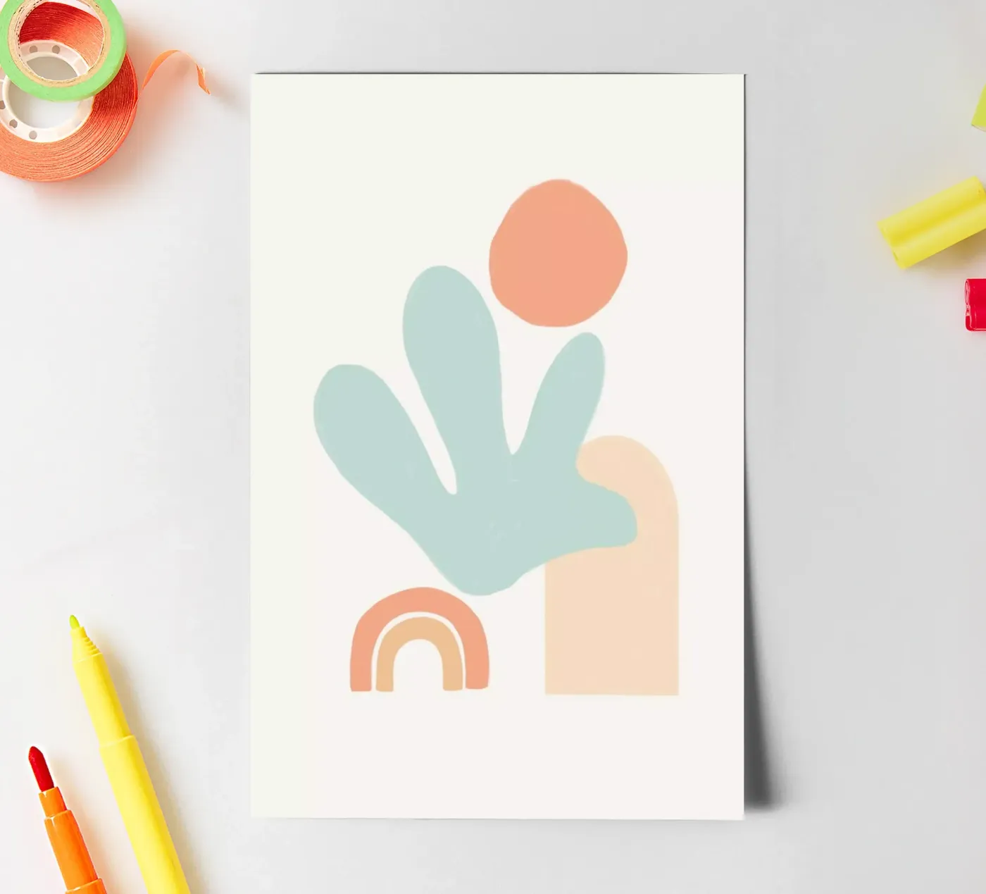 Boho Mint Stickerbogen von Mottos by Sinan Saydik