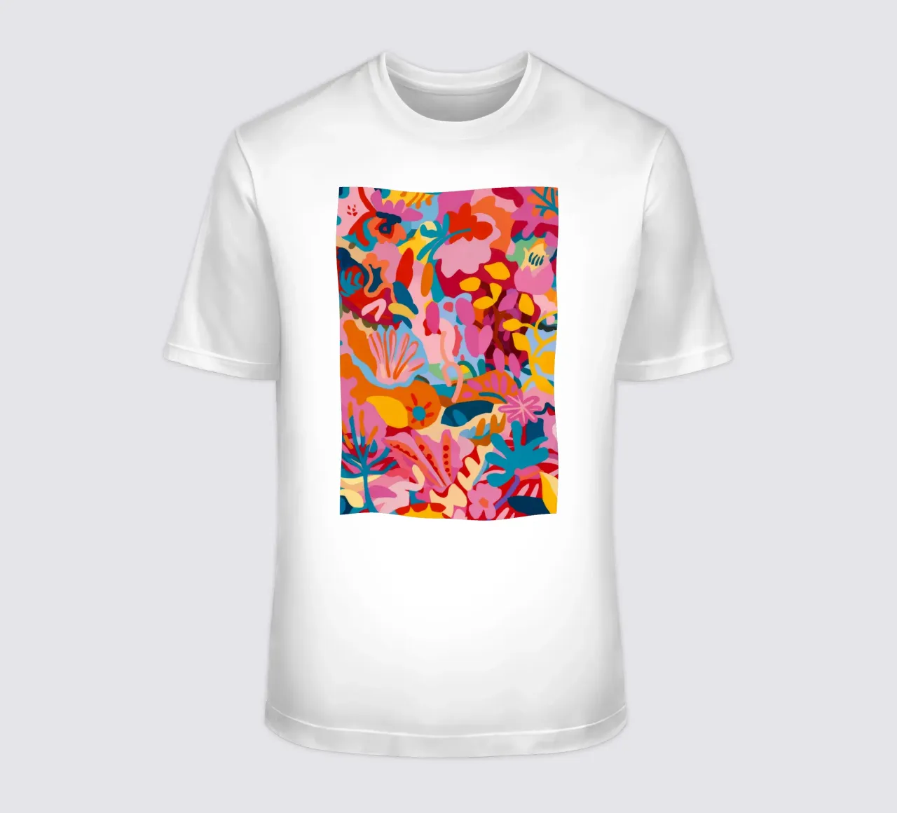 Abstract Floral Fusion t-shirt by Chroma Haven