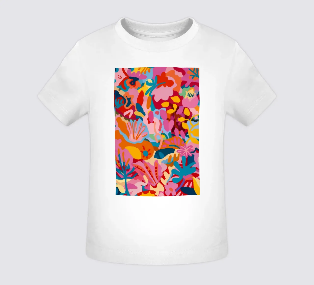 Abstract Floral Fusion baby t-shirt by Chroma Haven