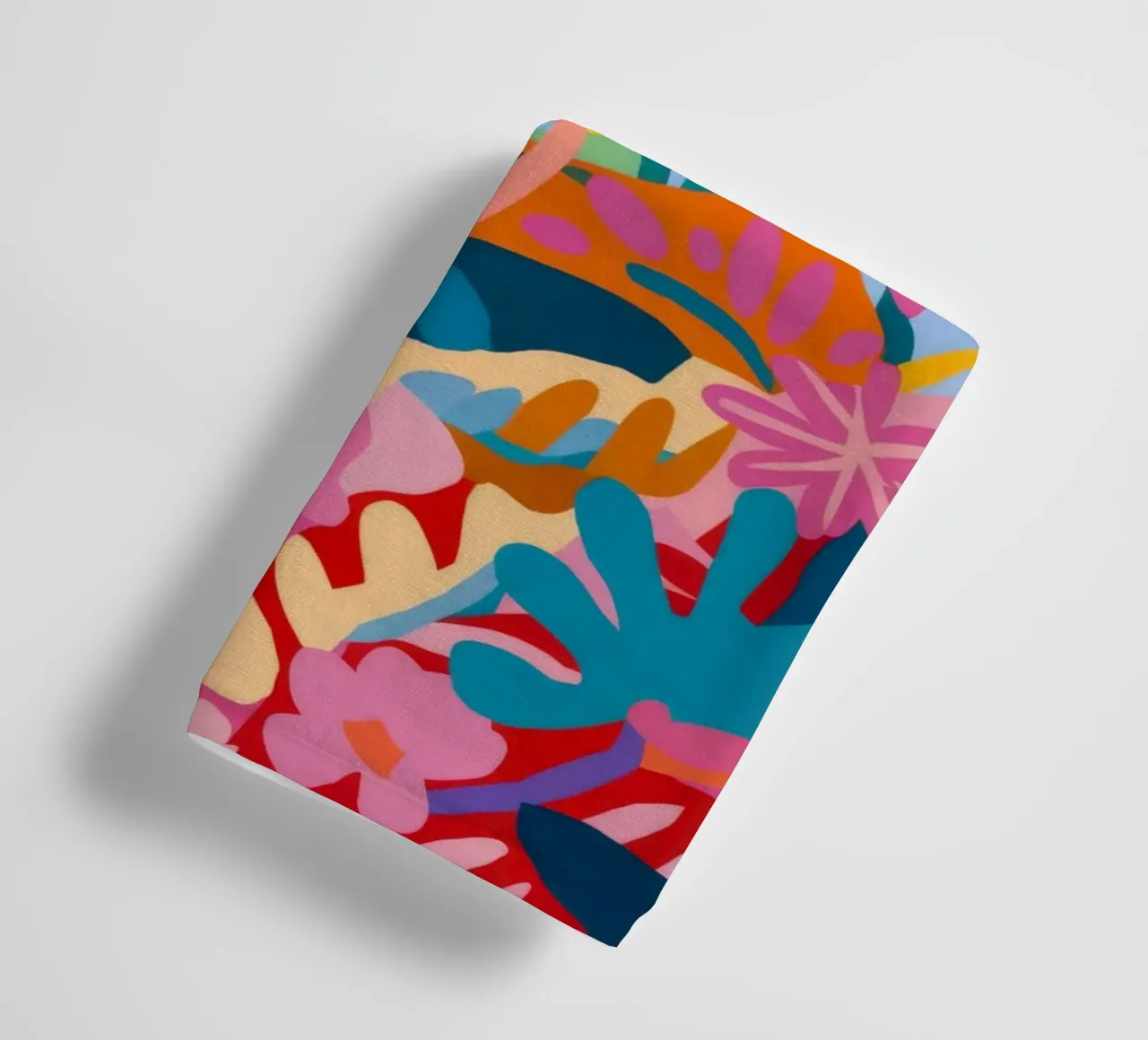 Abstract Floral Fusion towel by Chroma Haven