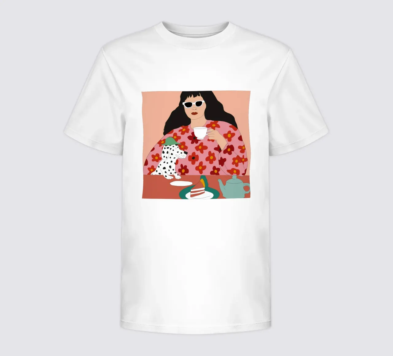 L'ora del tè in stile dalmata t-shirt bambini da Chroma Haven