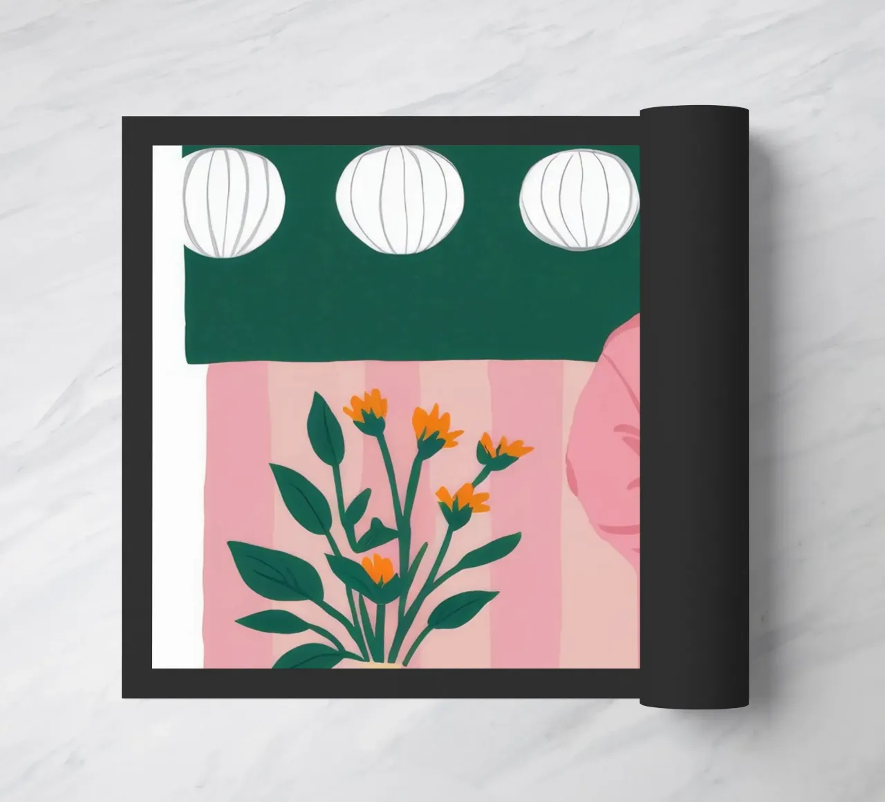 Window Watcher Contemplation doormat by Stone Patina