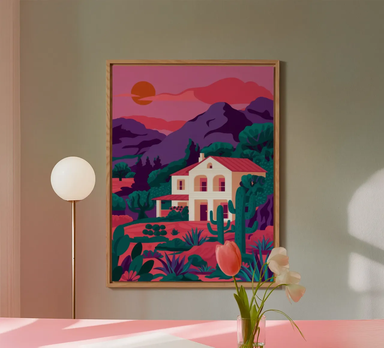 Twilight Villa Serenity pannello forex da Chroma Haven