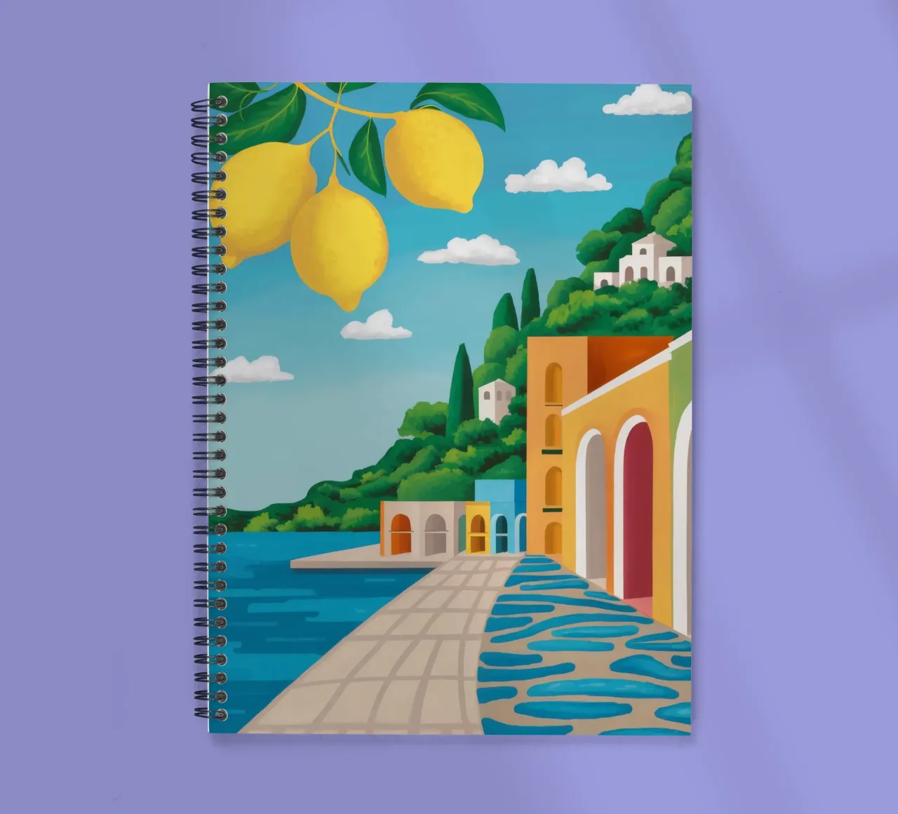 Lemon Grove Coastal Path spiral notebook by Chroma Haven