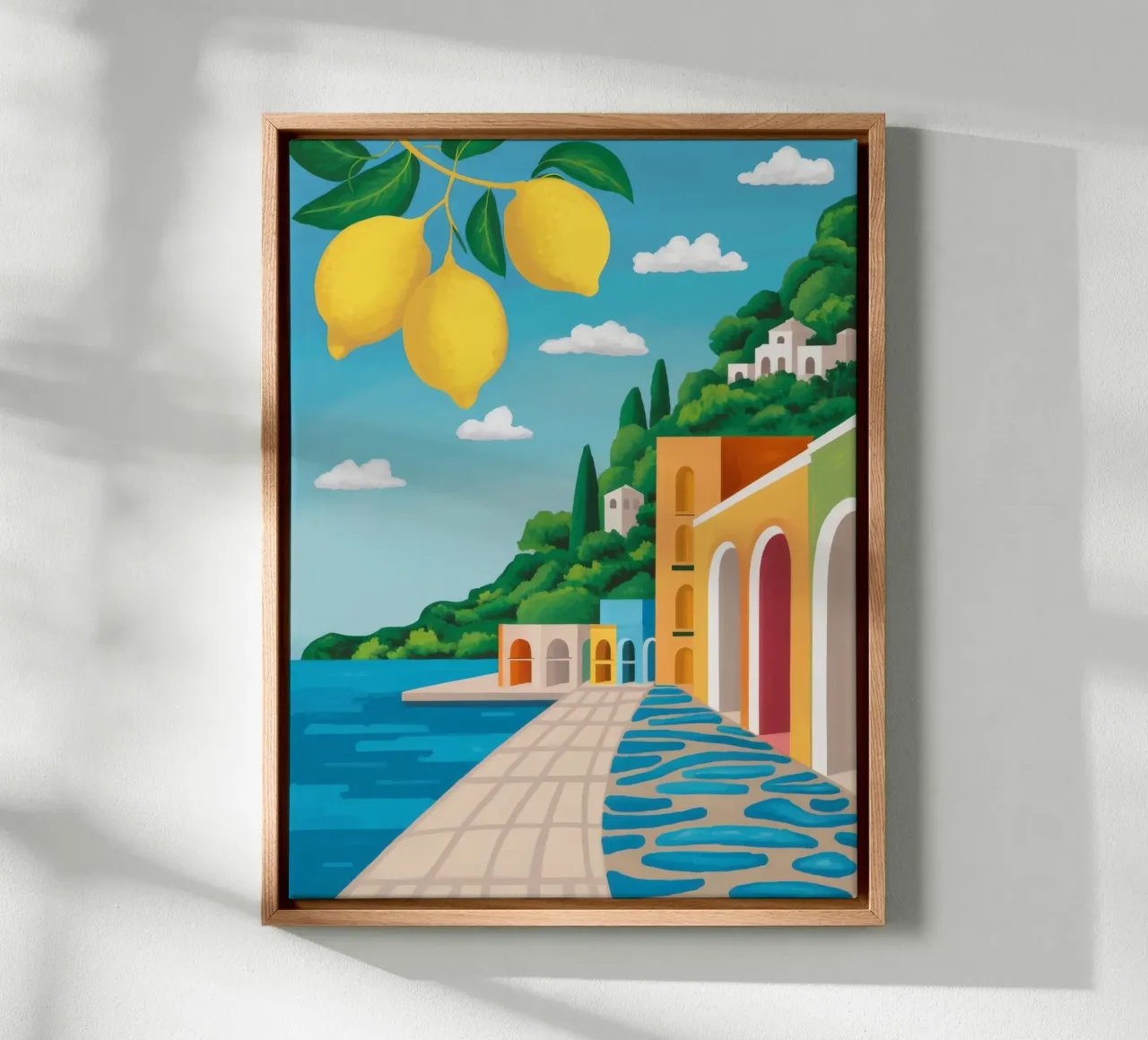 Lemon Grove Coastal Path canvas by Chroma Haven