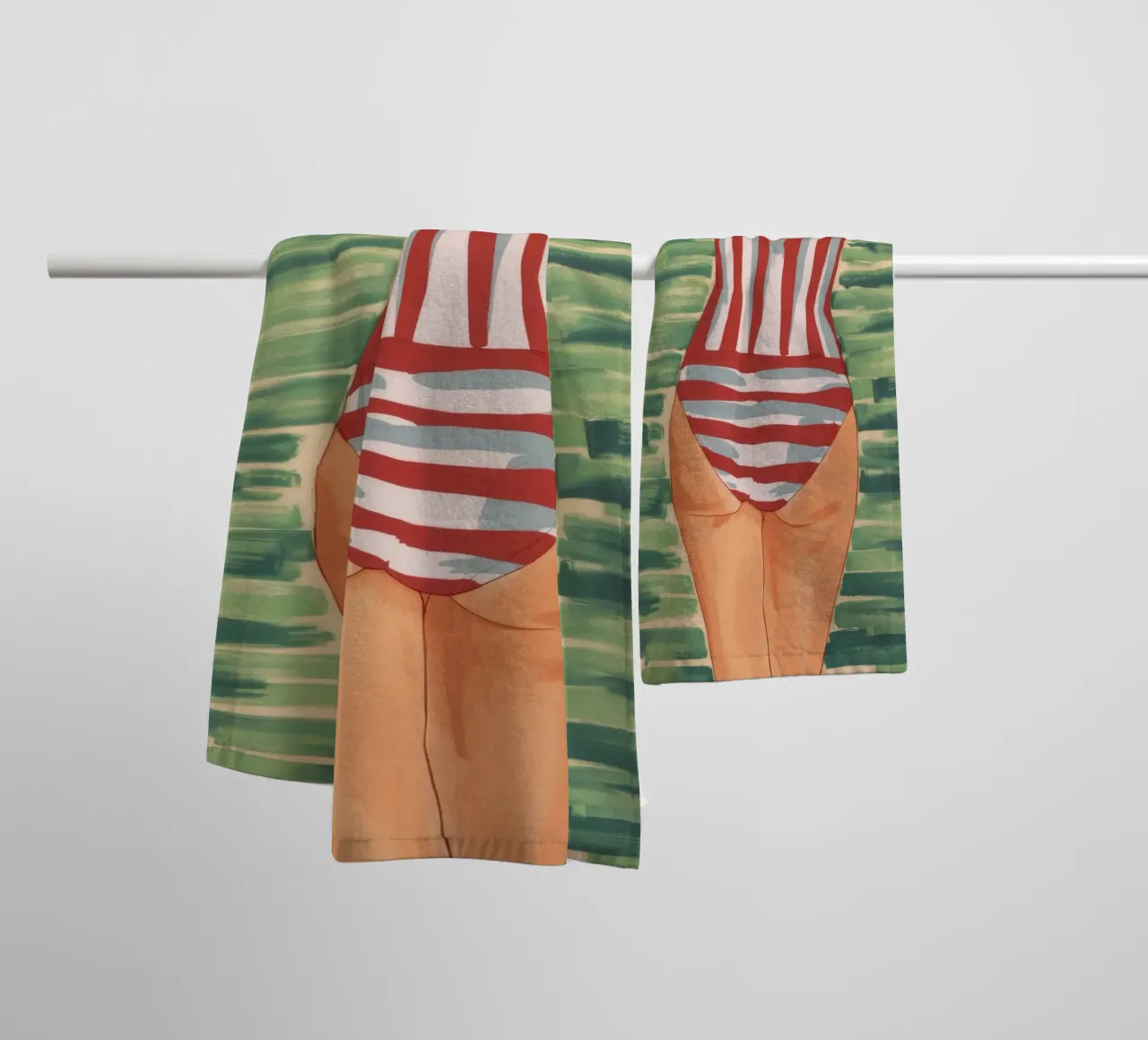 Retro Seaside Jaunt towel by Chroma Haven