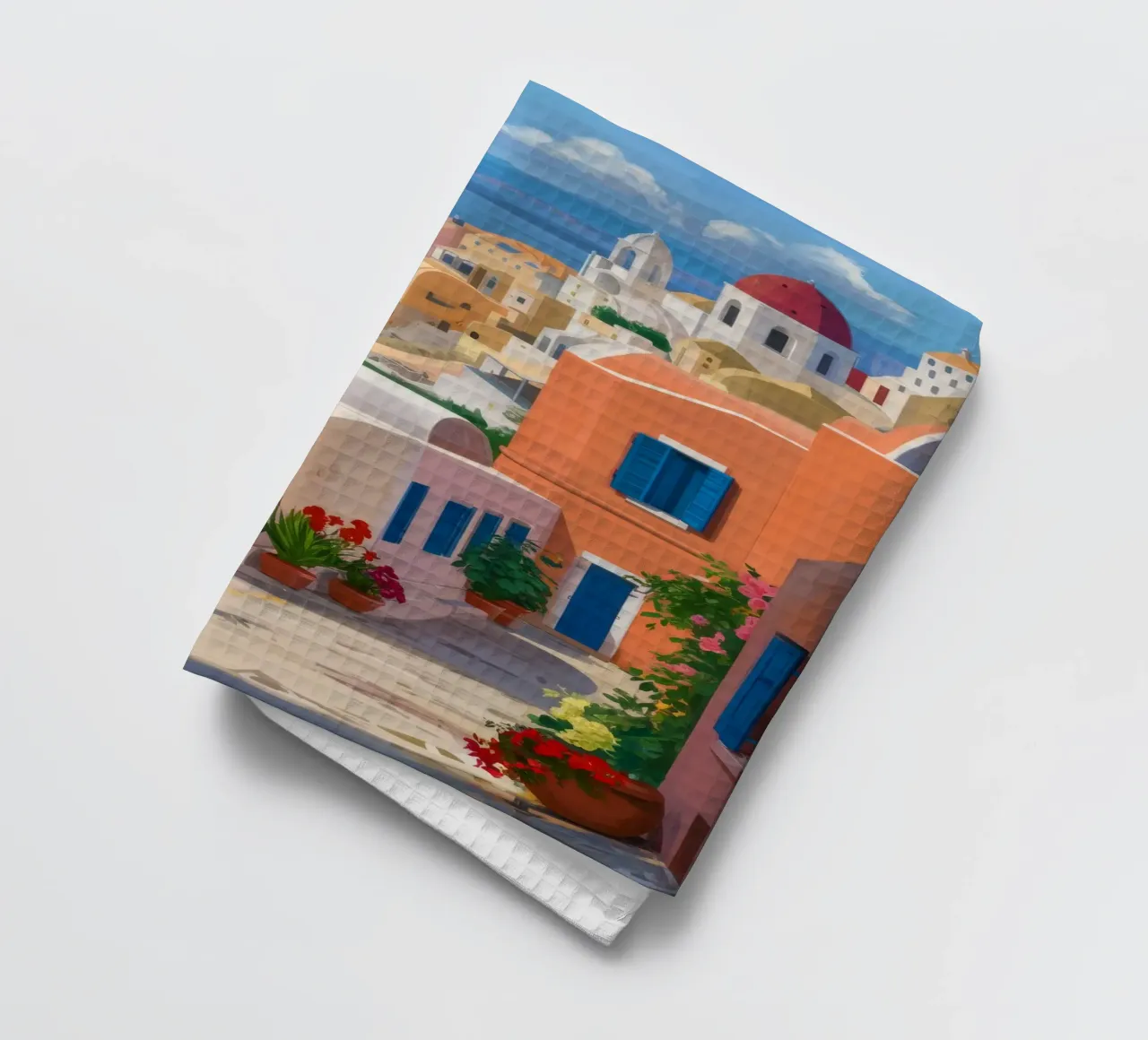 Santorini Steps Seaview torchon de Chroma Haven