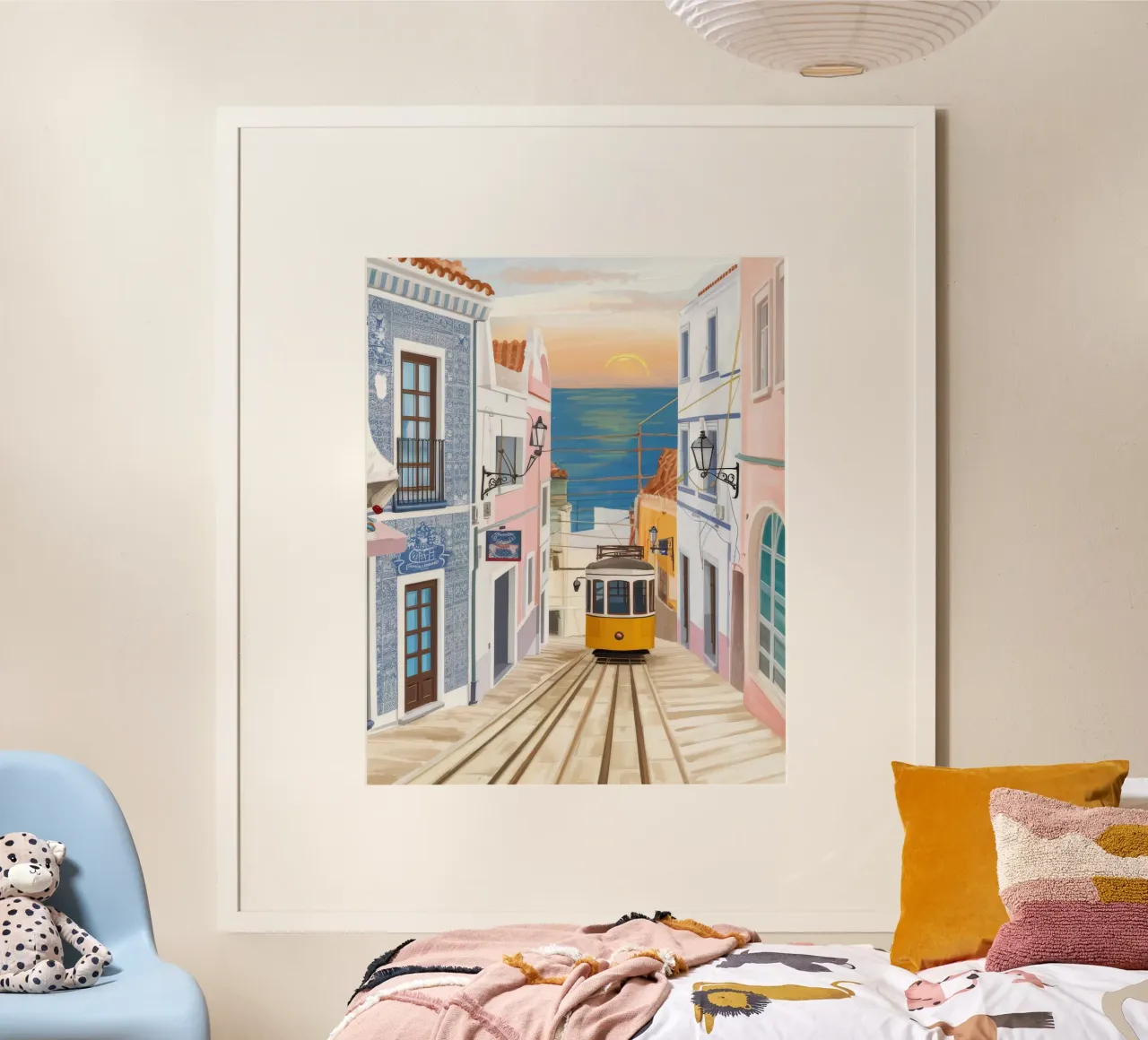 Viaggio in tram a Lisbona poster da Chroma Haven