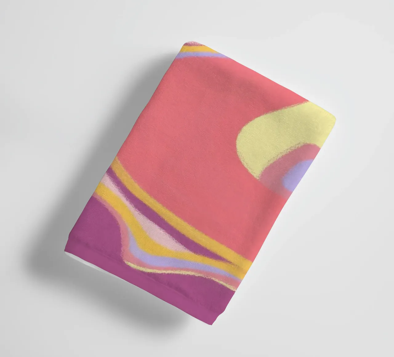 Abstract waves joy towel by Carinaprint