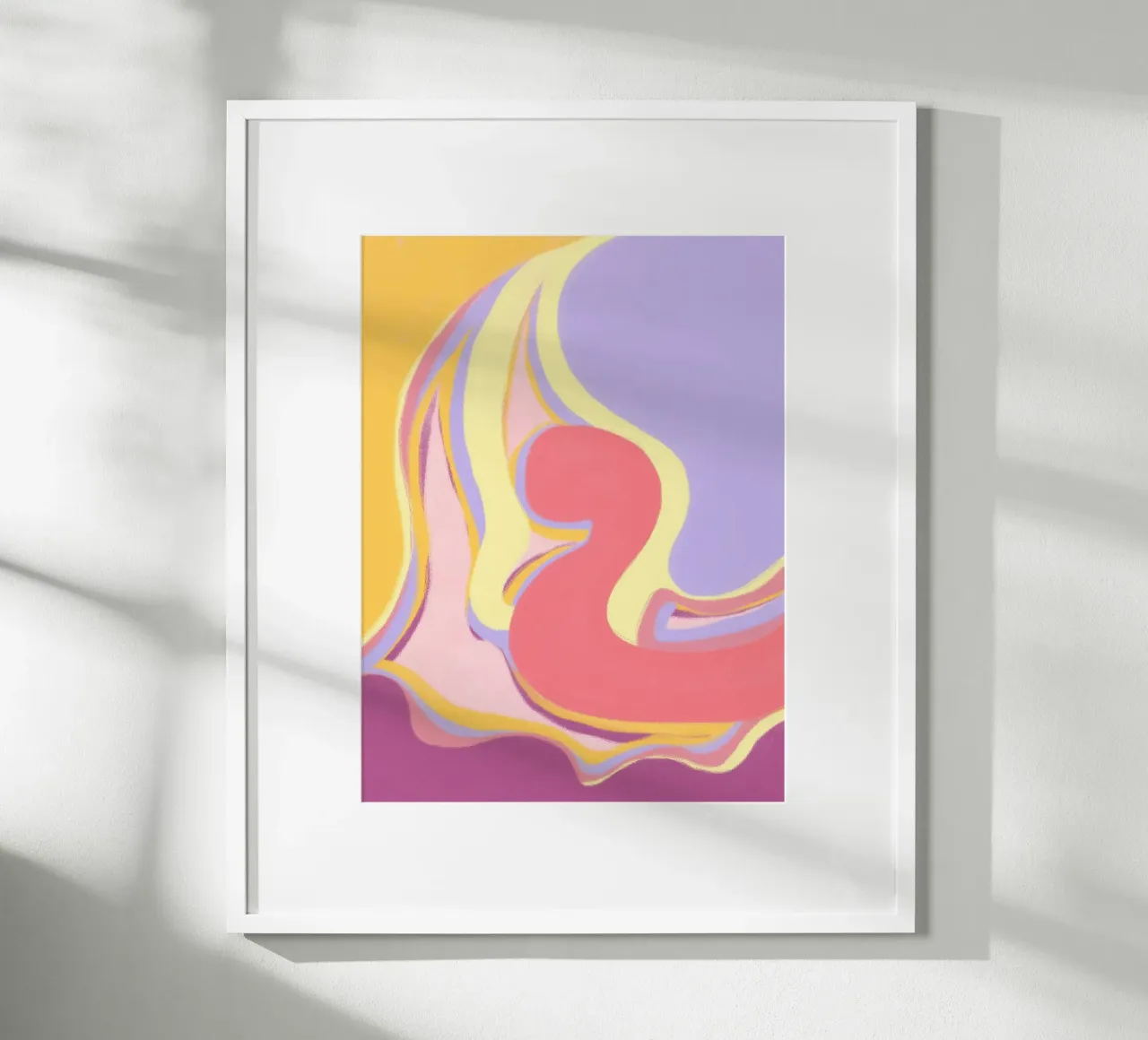 Abstract waves joy hahnemühle by Carinaprint