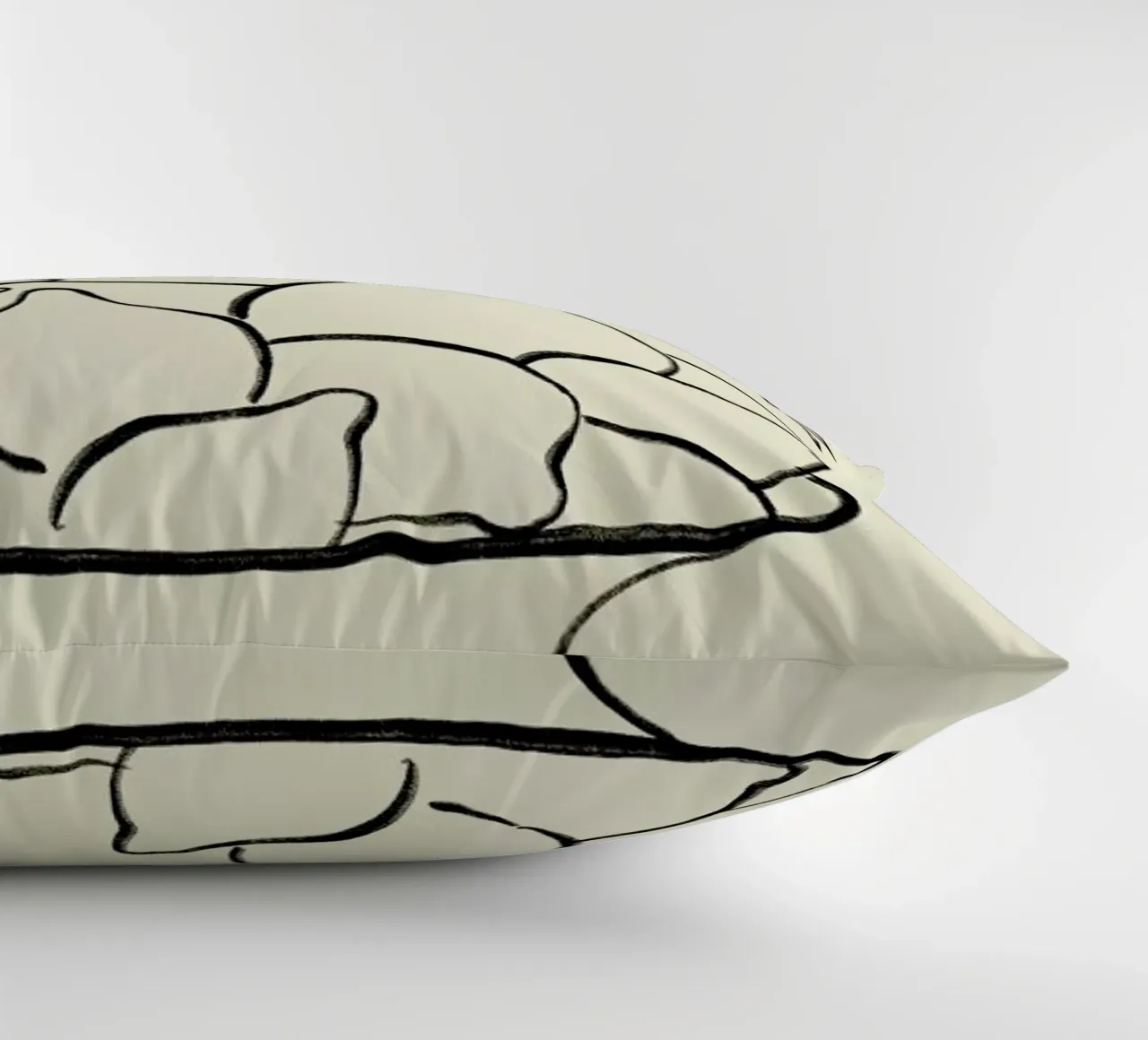 Lemons And Flowers decorative cushion by Sandra Poliakov